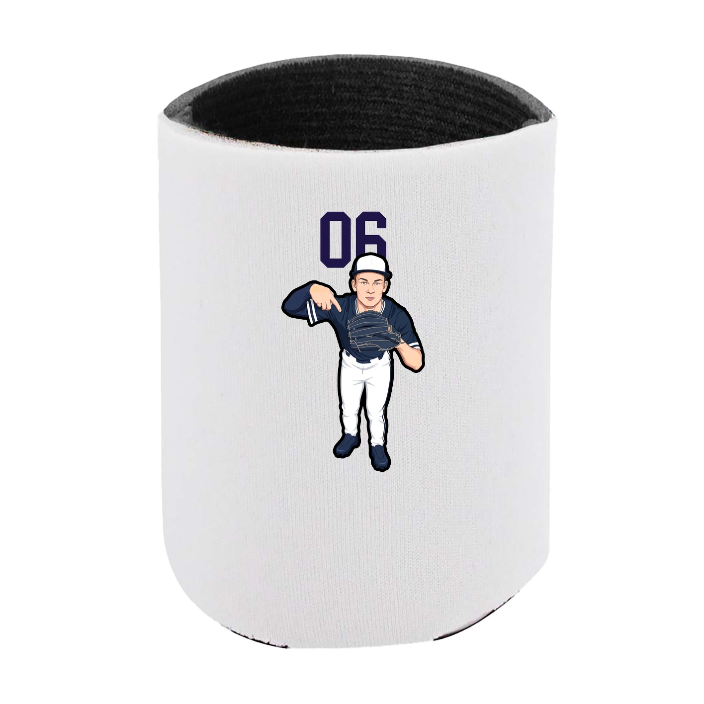 Can Holder — Number Top in White