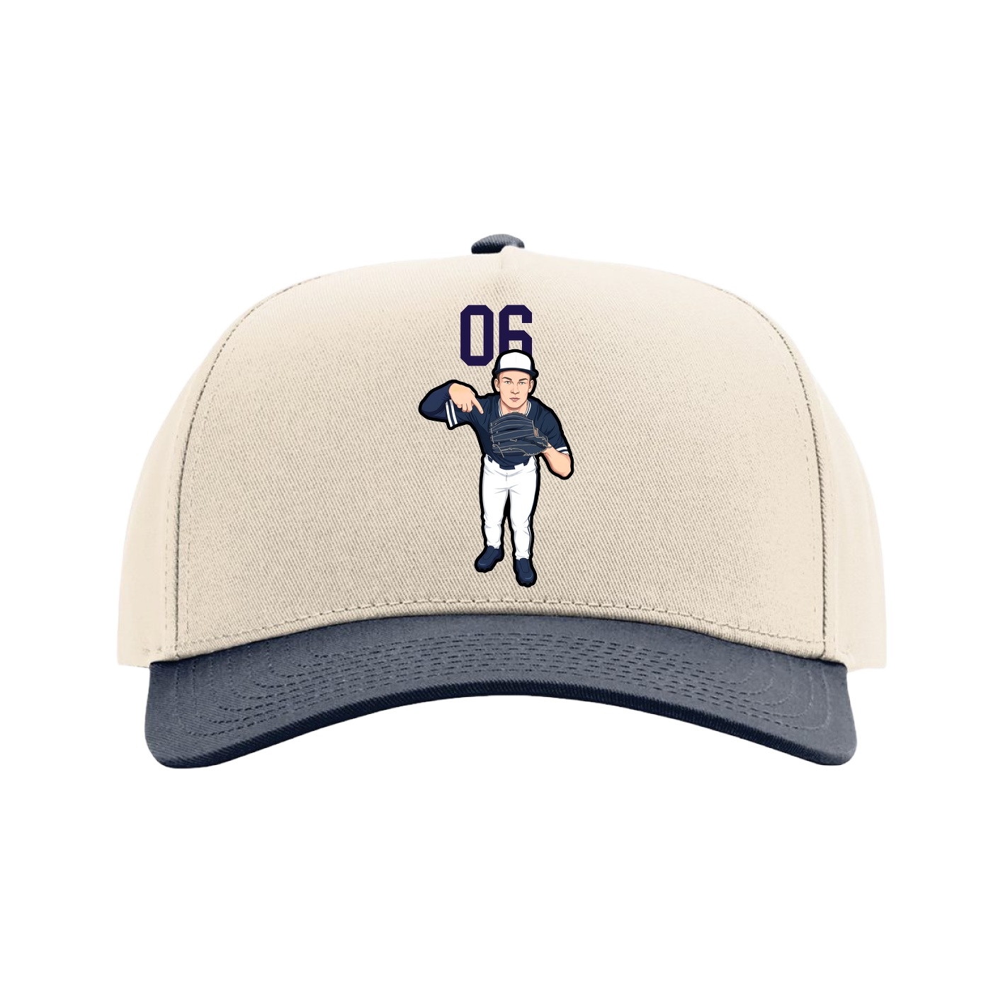 Full Fabric Five-Panel Champ Cap