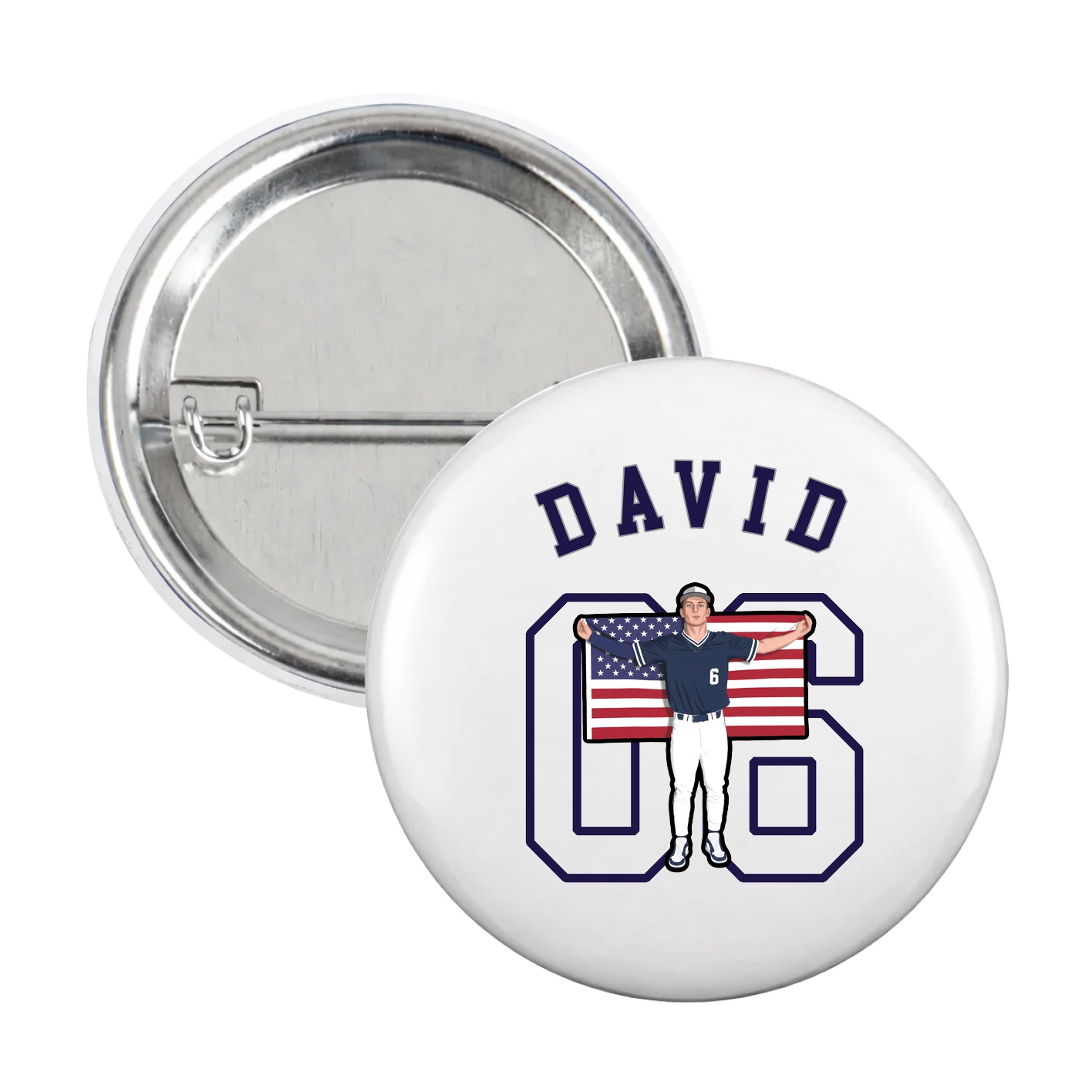 Game Day Button — Shirsey Arch in White