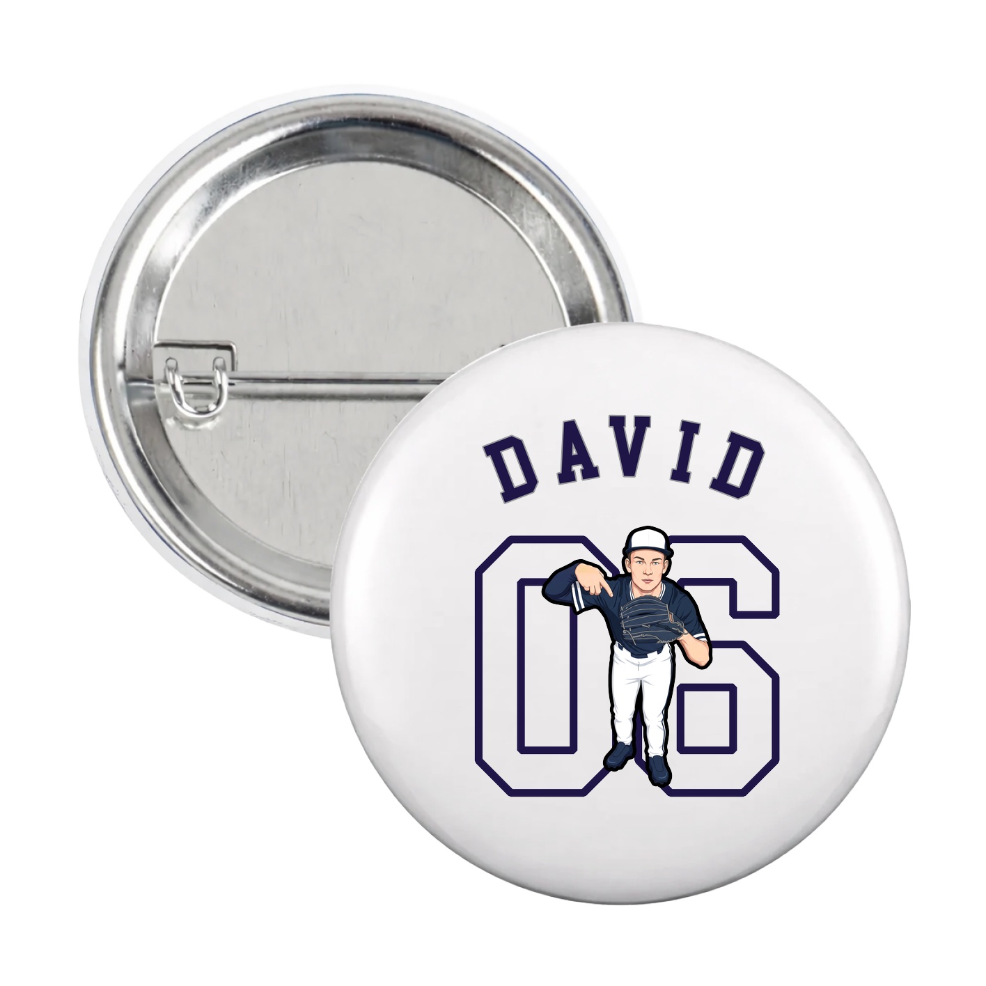 Game Day Button — Shirsey Arch in White