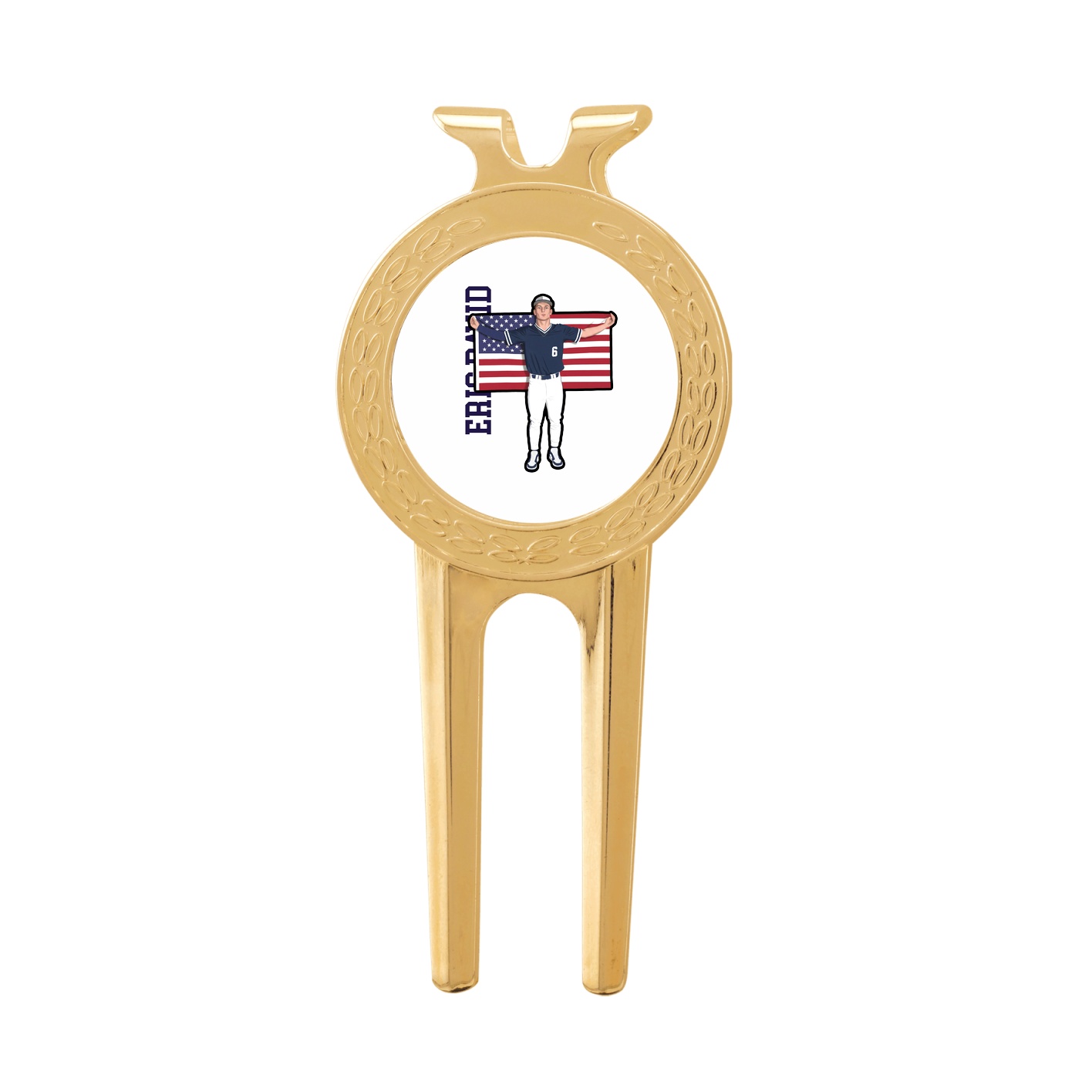 Divot Tool with Ball Marker — Name Vertical in Classic