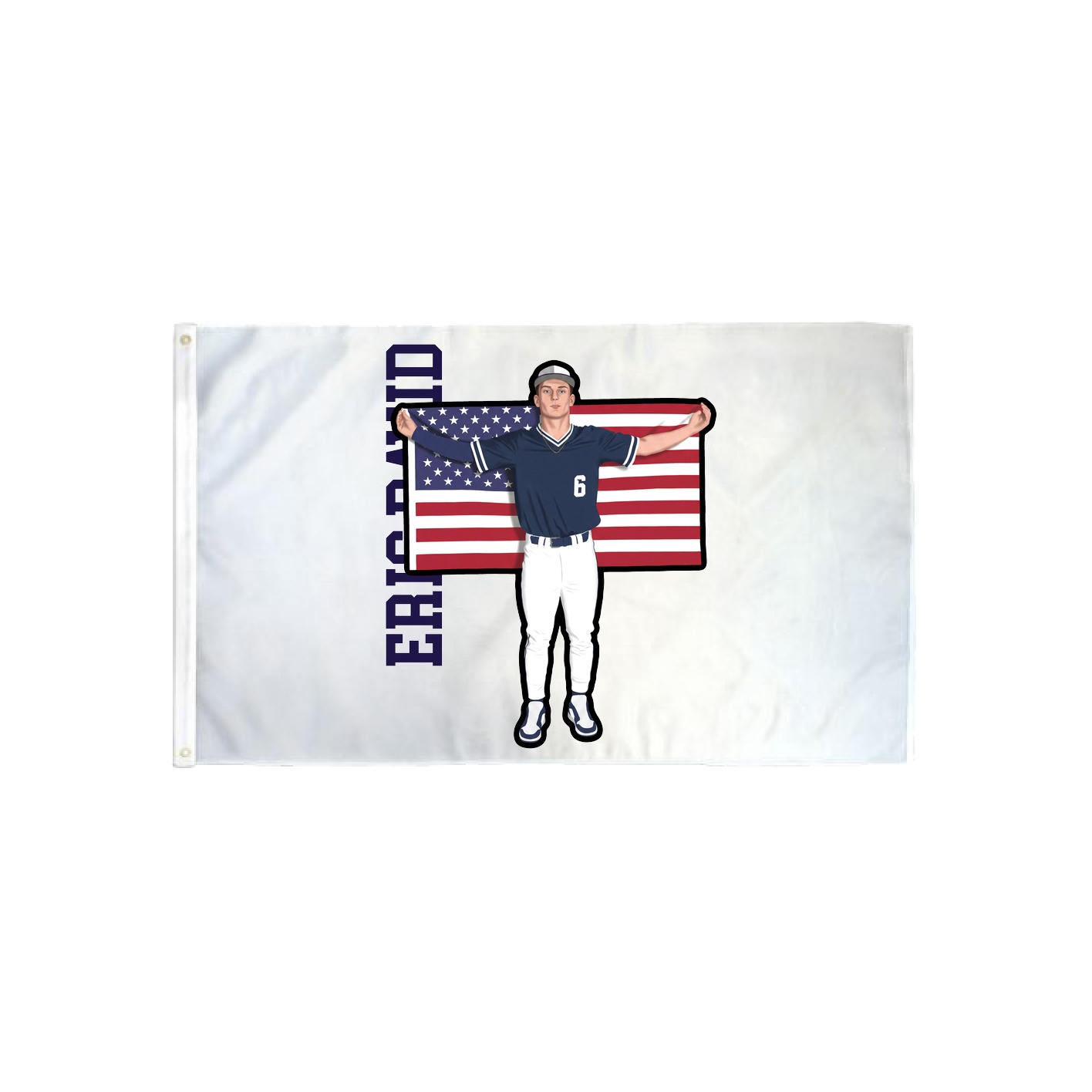 3x5 Flag — Name Vertical in Classic