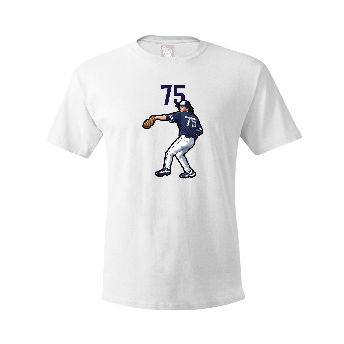 Tee — Number Top in White