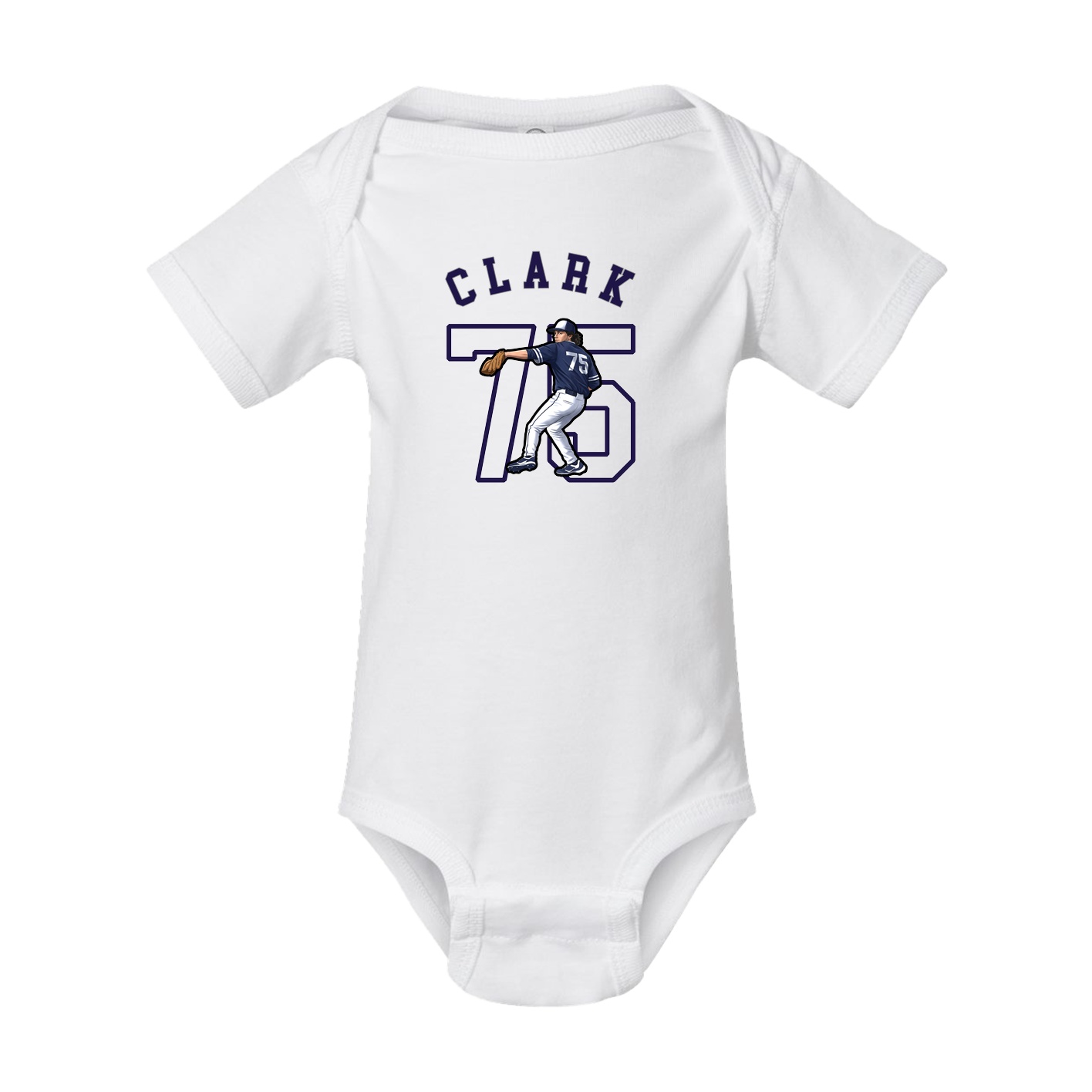 Baby Onesie — Shirsey Arch in White