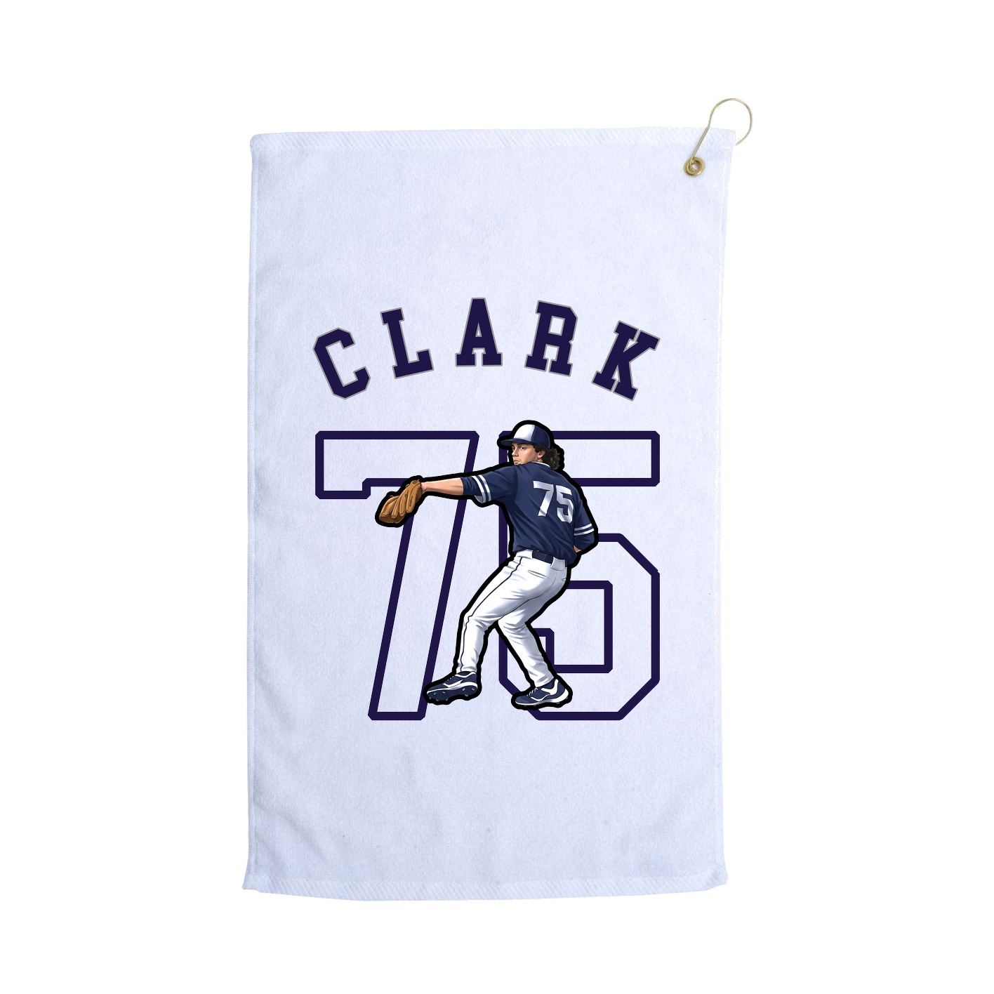 Golf Towel — Shirsey Arch in White