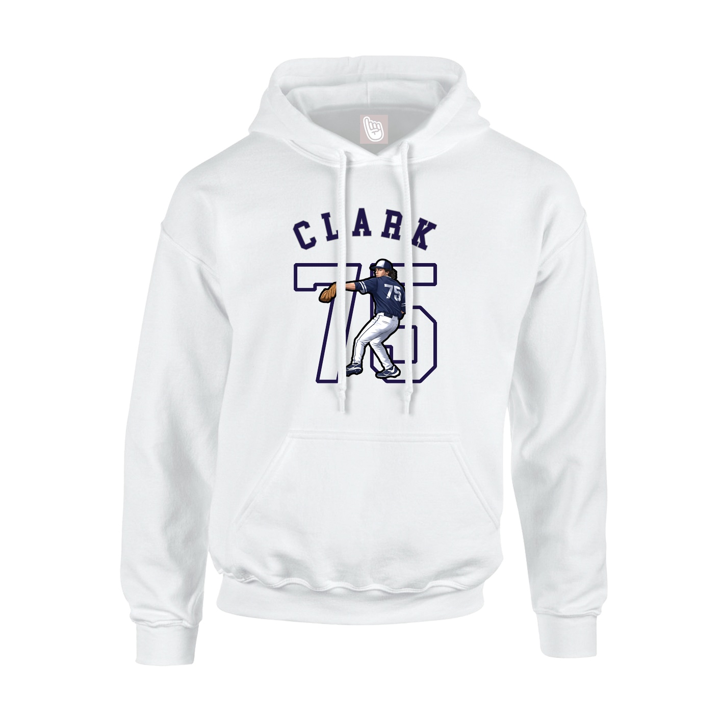 Hoodie — Shirsey Arch in White