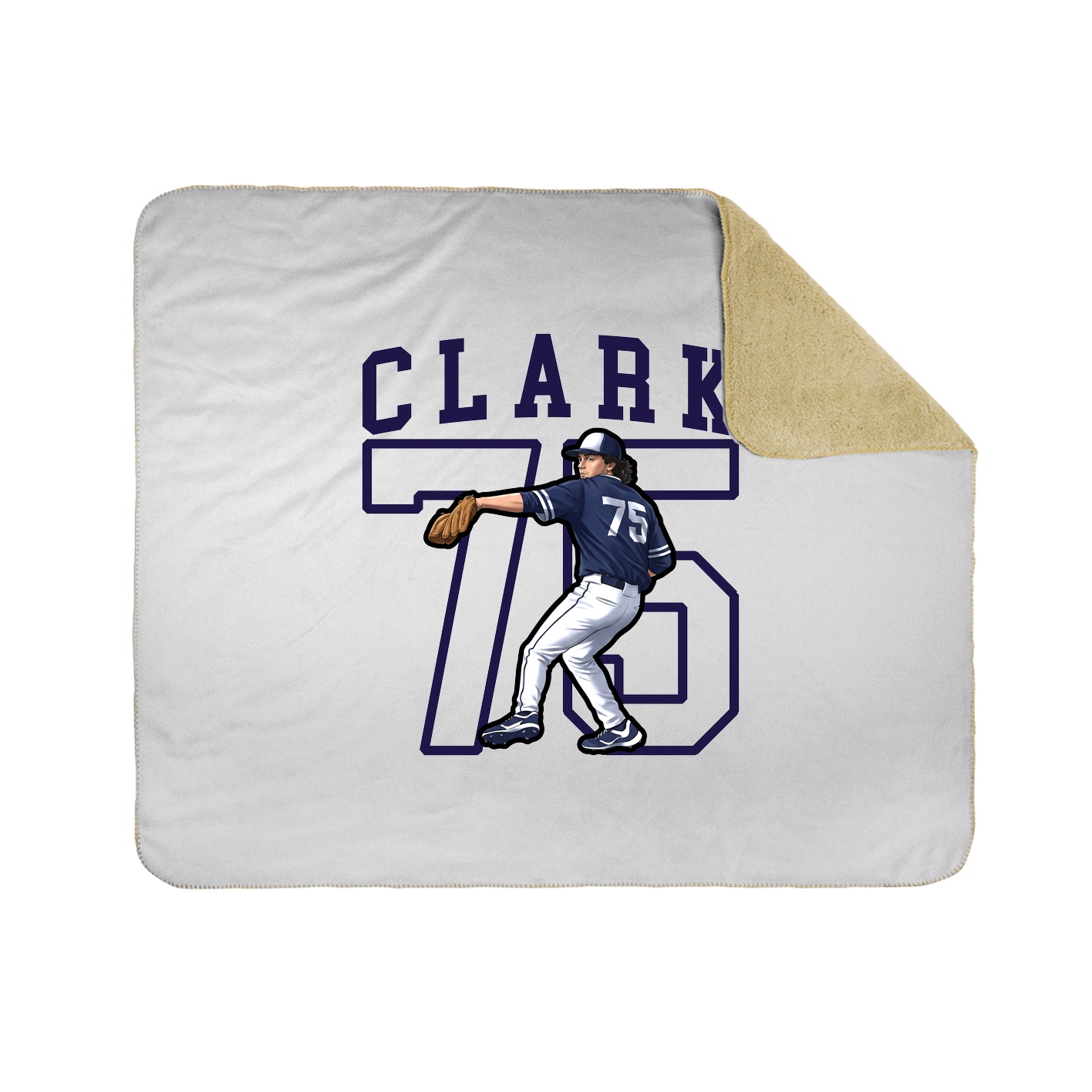 Throw Blanket — Shirsey in White