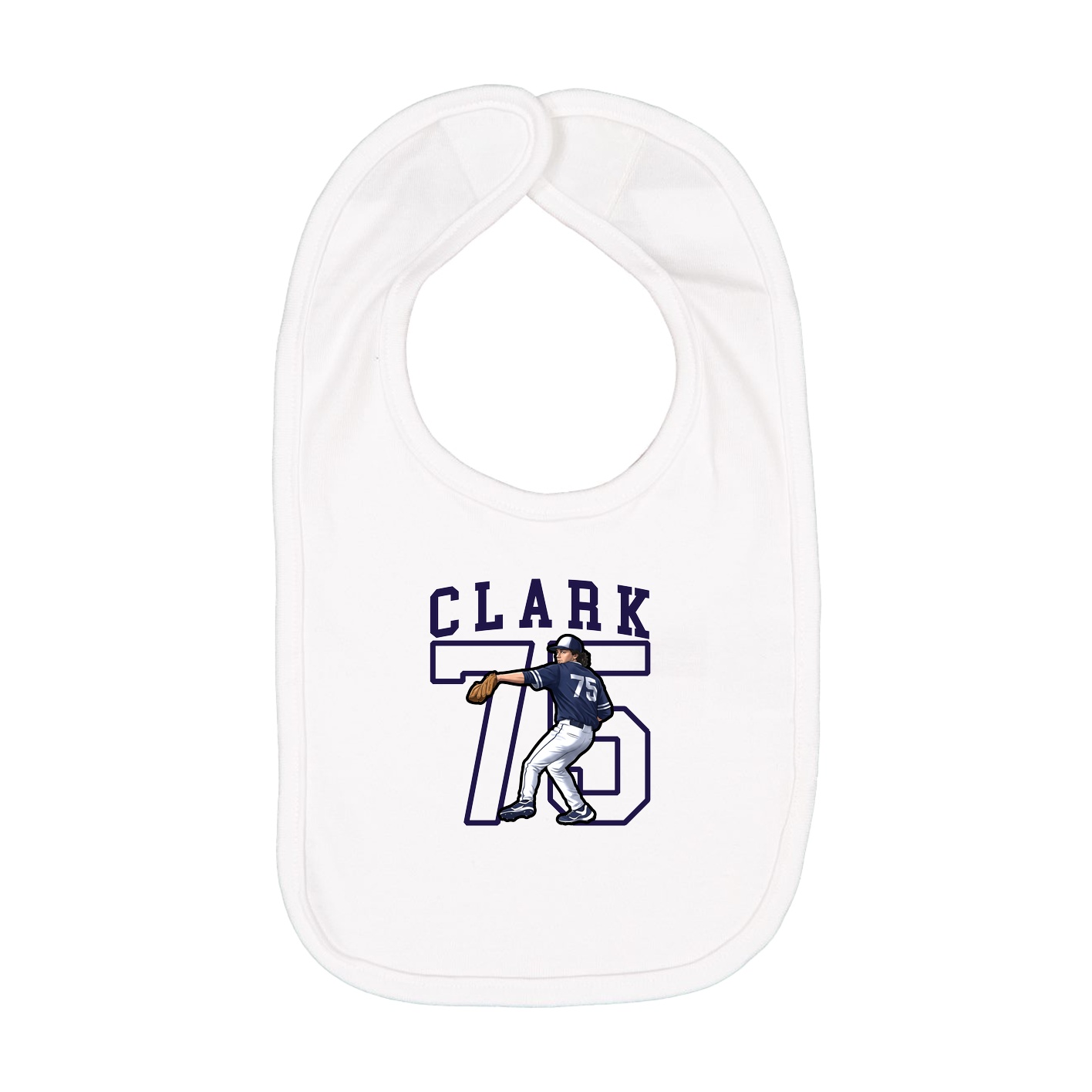 Infant Bib — Shirsey in White