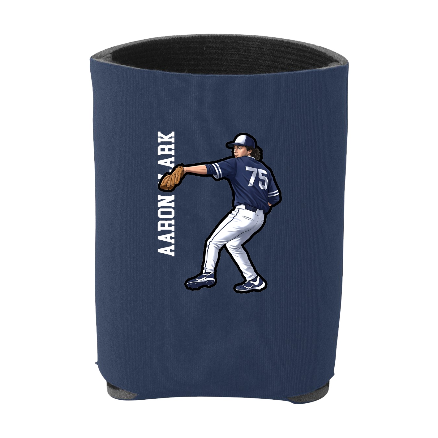 Can Holder — Name Vertical in Navy