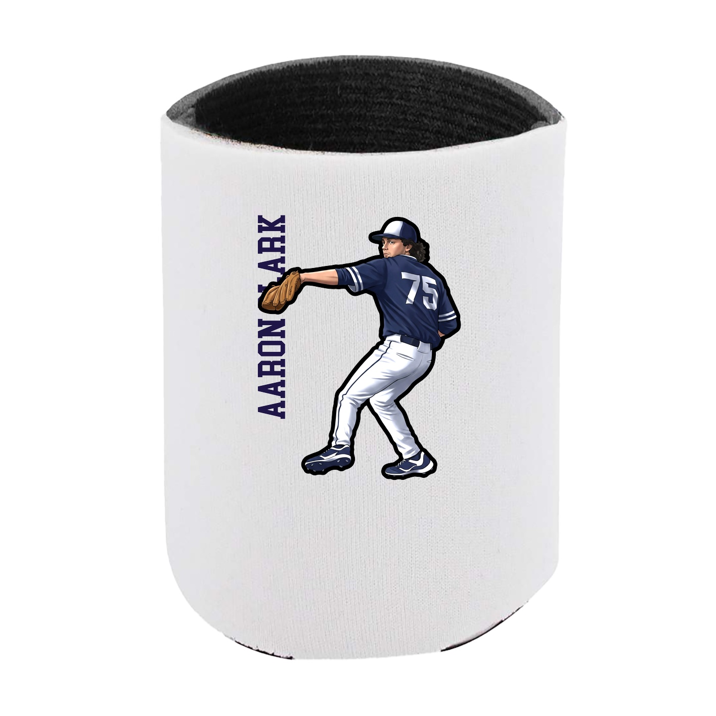 Can Holder — Name Vertical in White