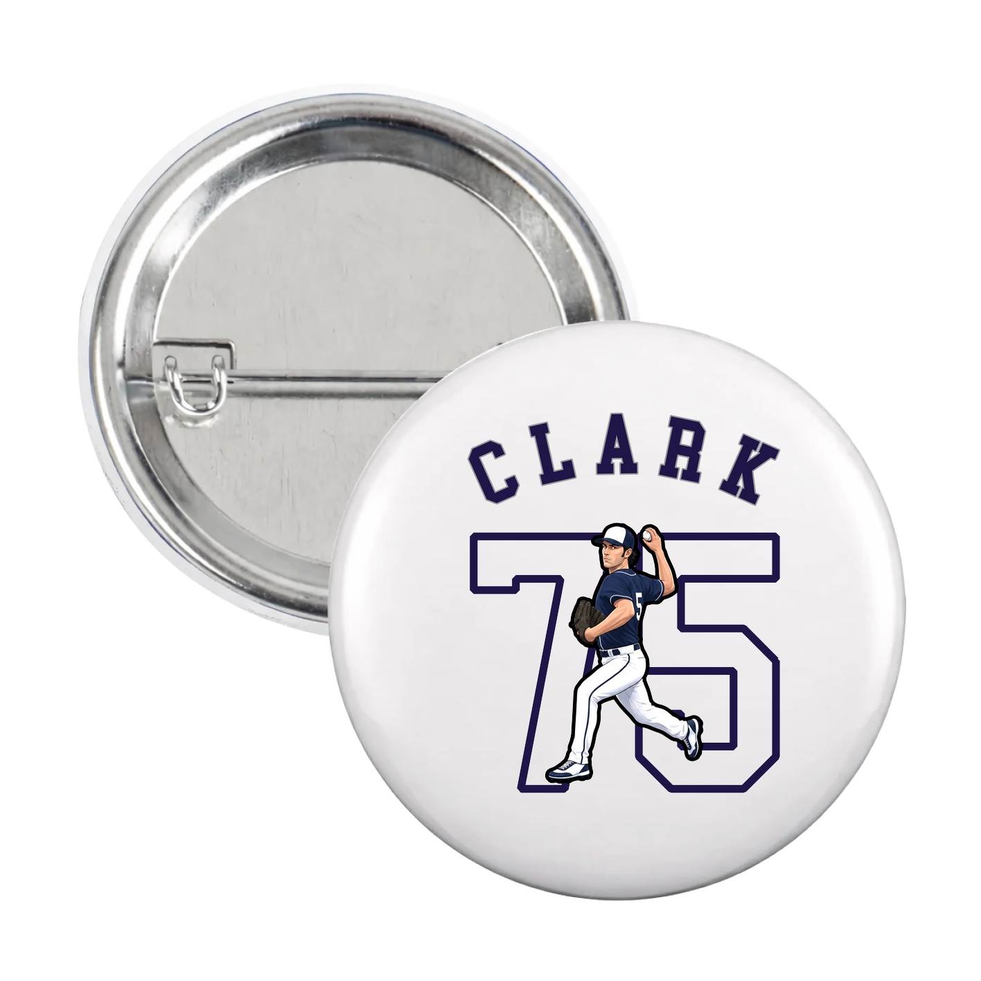 Game Day Button — Shirsey Arch in White