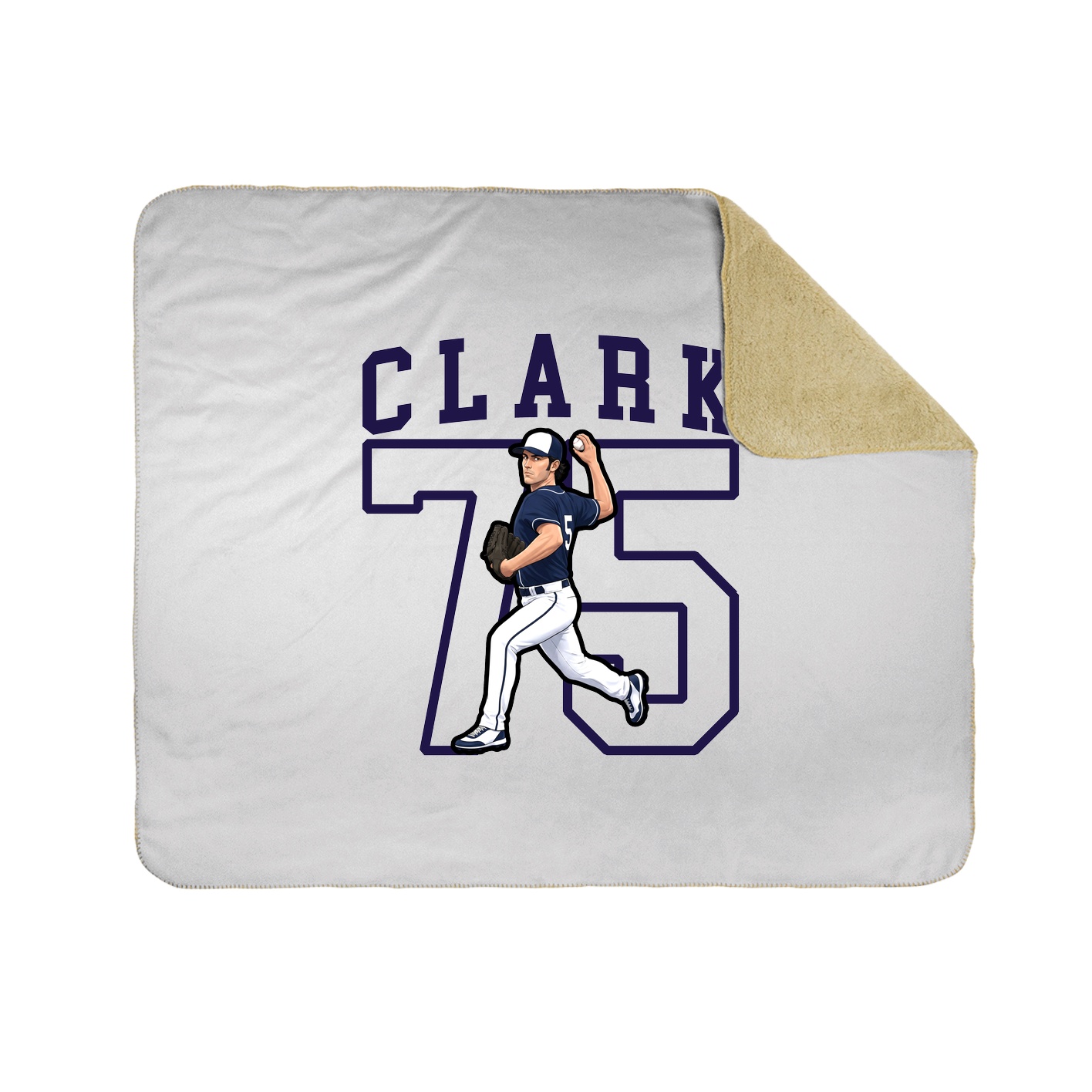 Throw Blanket — Shirsey in White