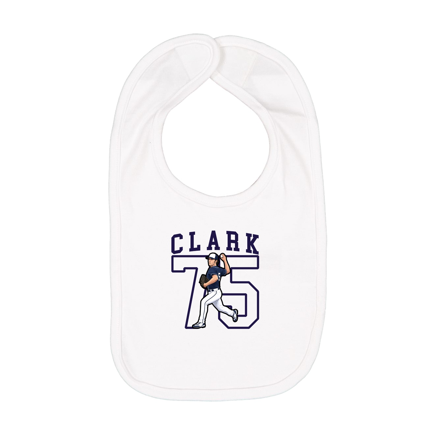 Infant Bib — Shirsey in White