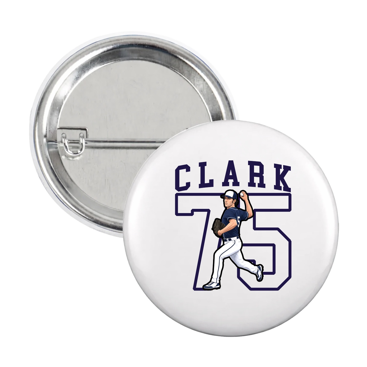 Game Day Button — Shirsey in White