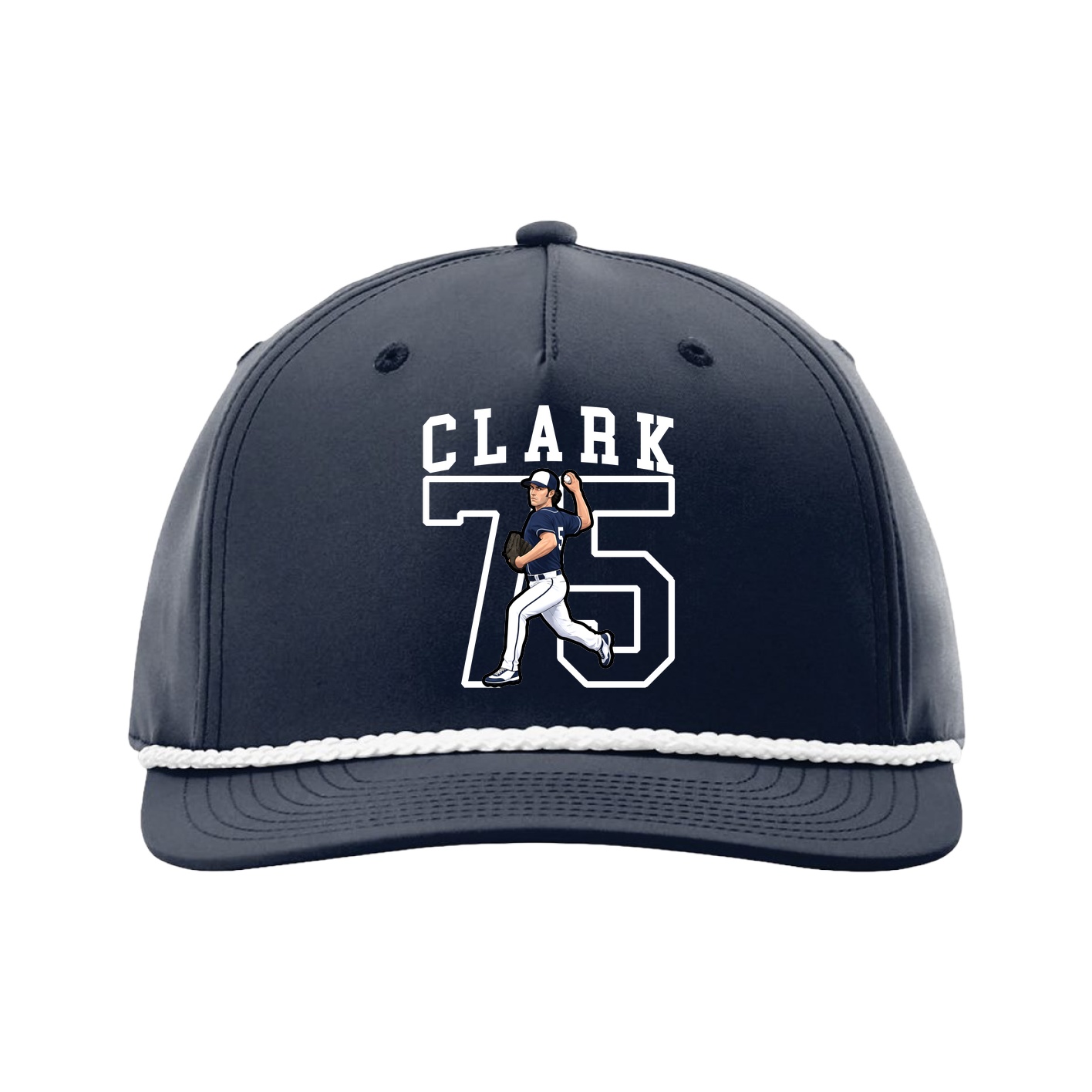 Five-Panel Classic Rope Cap — Shirsey in Navy