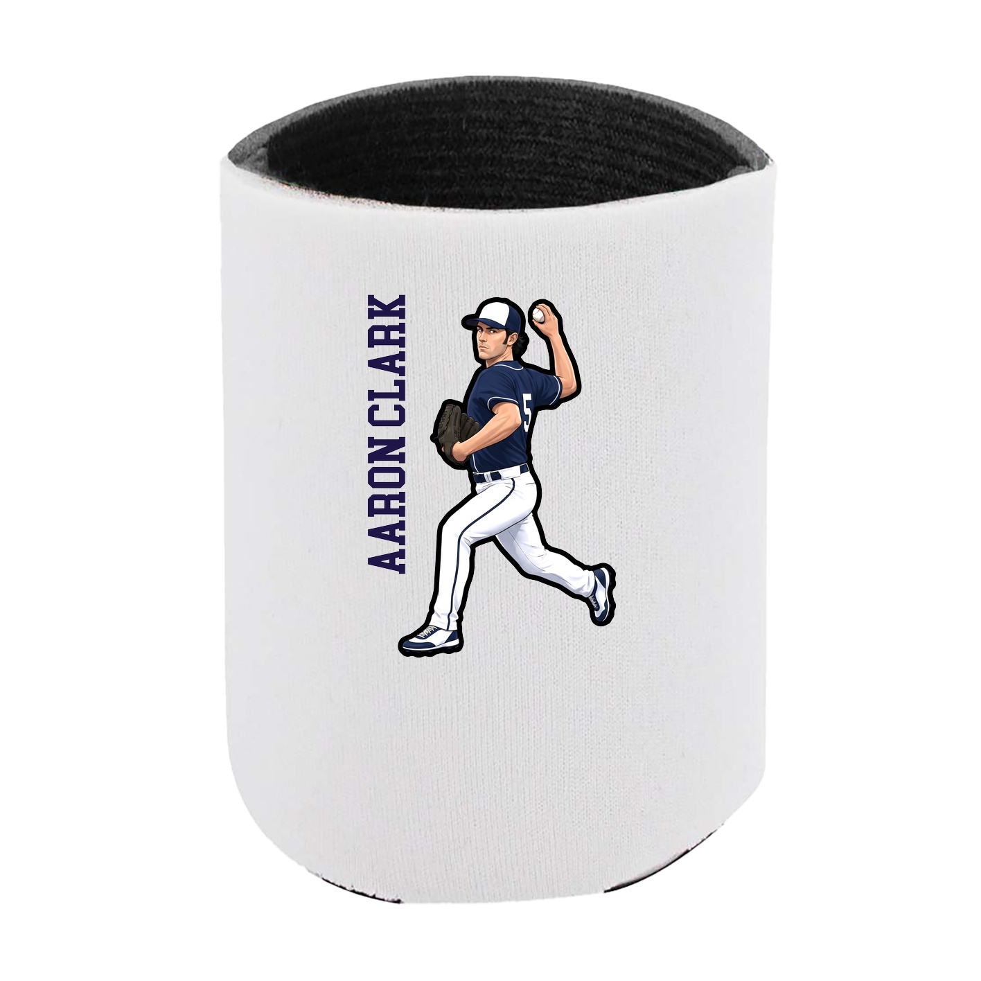 Can Holder — Name Vertical in White