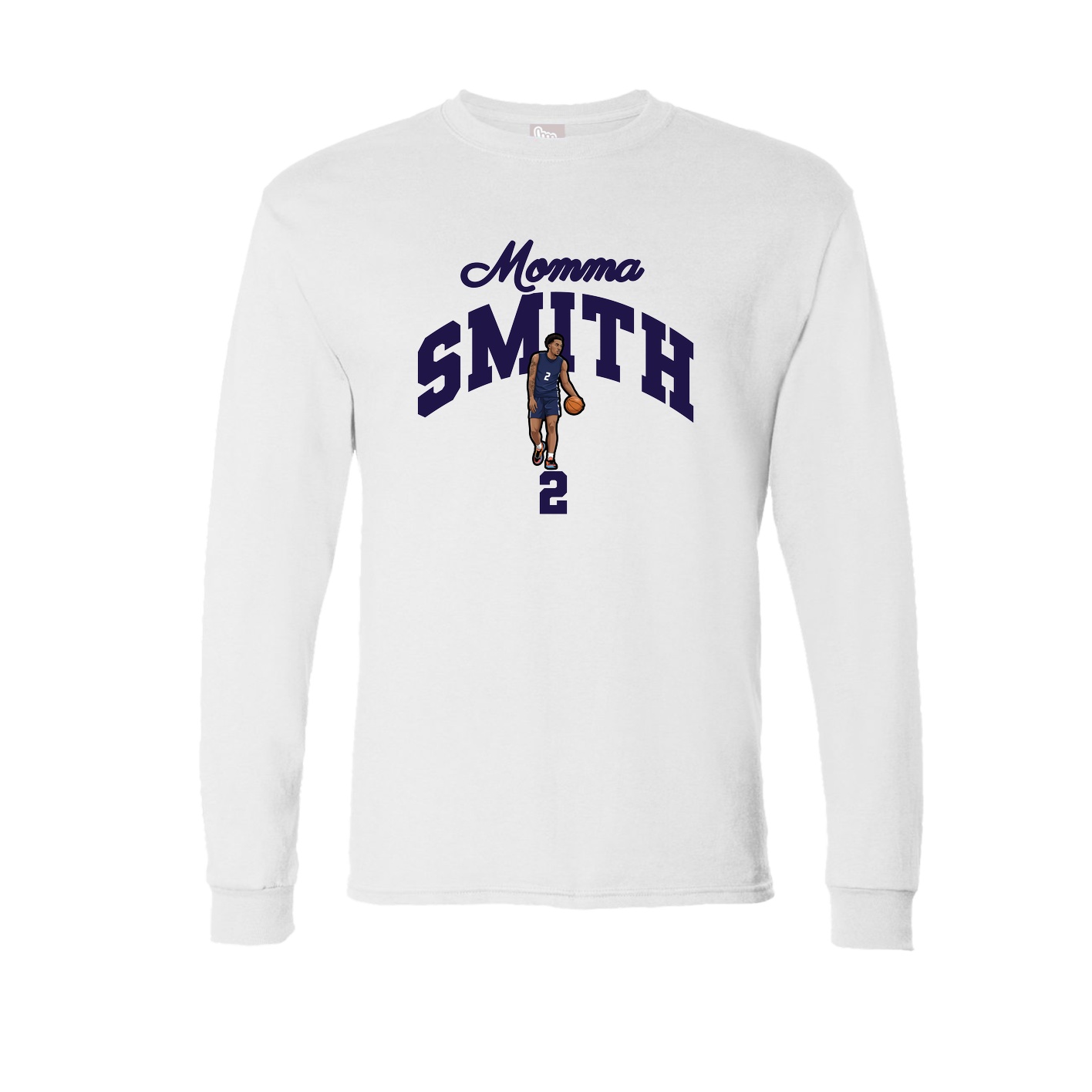 Long Sleeve Tee — Mothers Day Arch in White