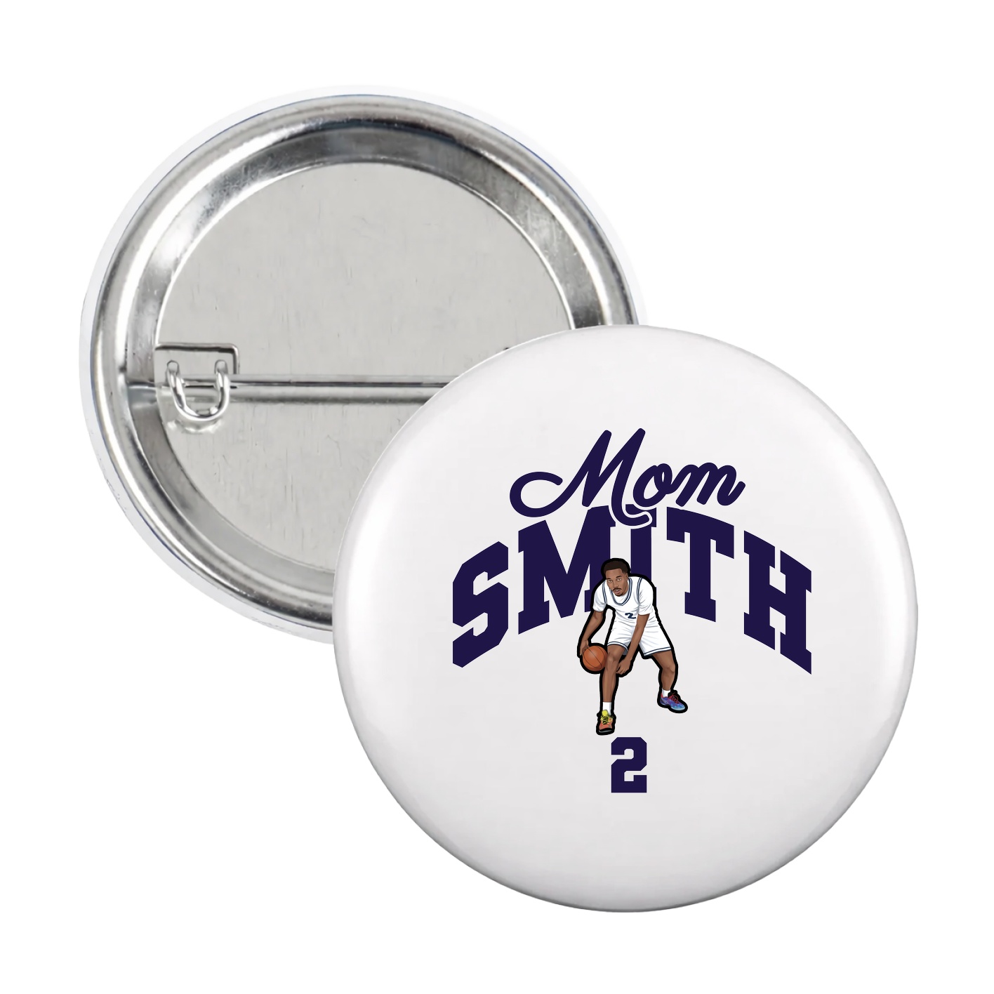 Game Day Button — Mothers Day Arch in White