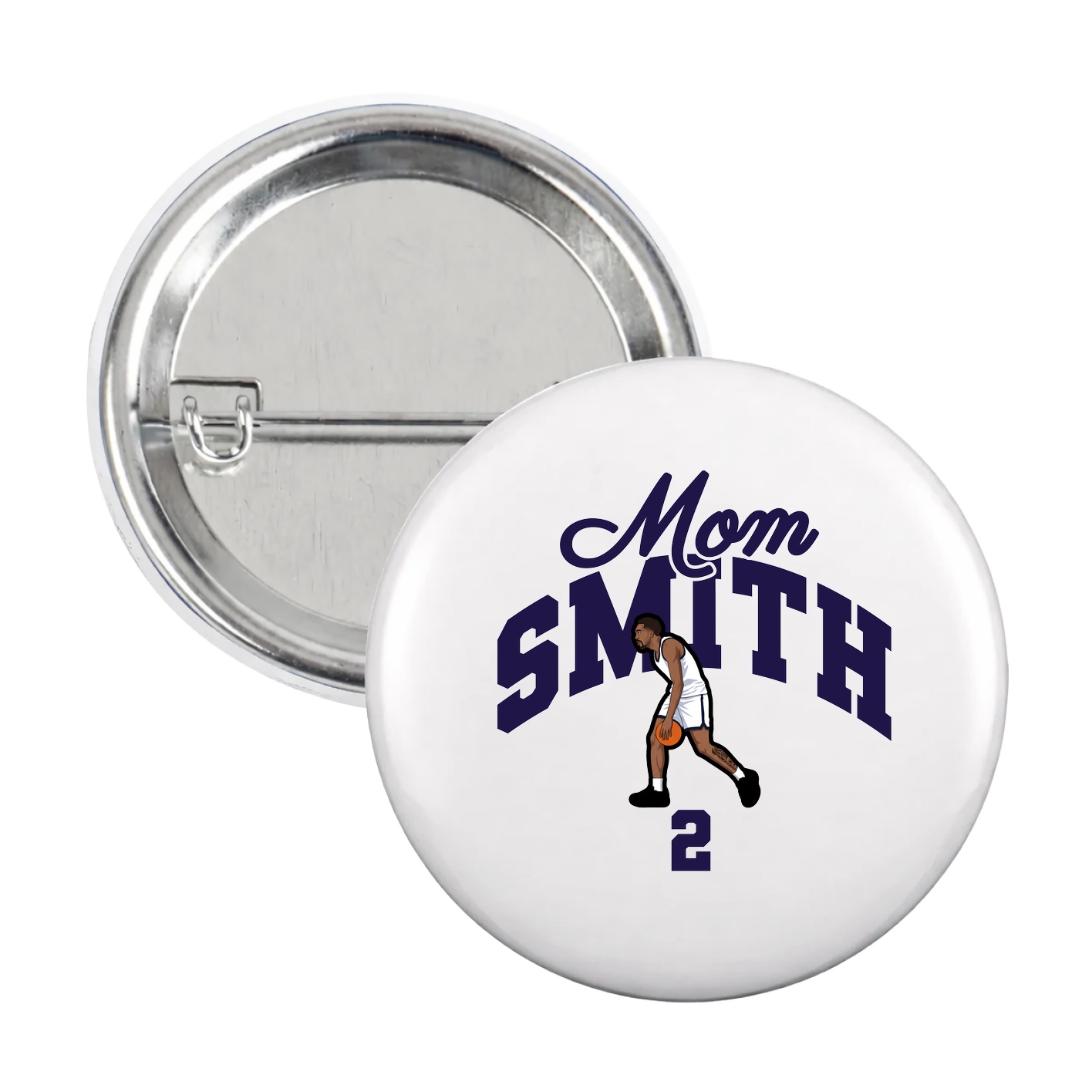 Game Day Button — Mothers Day Arch in White