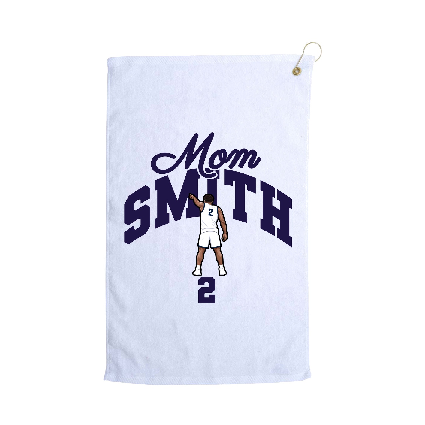 Golf Towel — Mothers Day Arch in White
