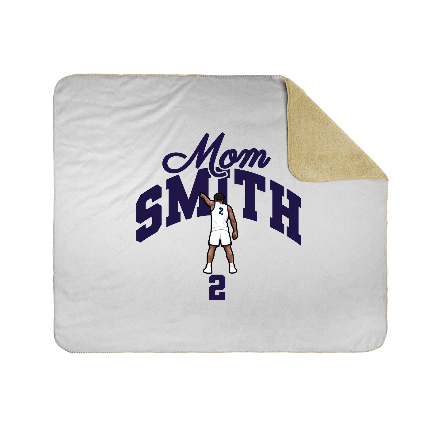 Throw Blanket — Mothers Day Arch in White