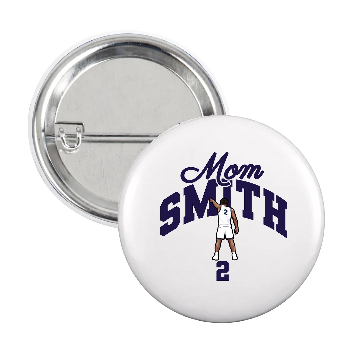 Game Day Button — Mothers Day Arch in White