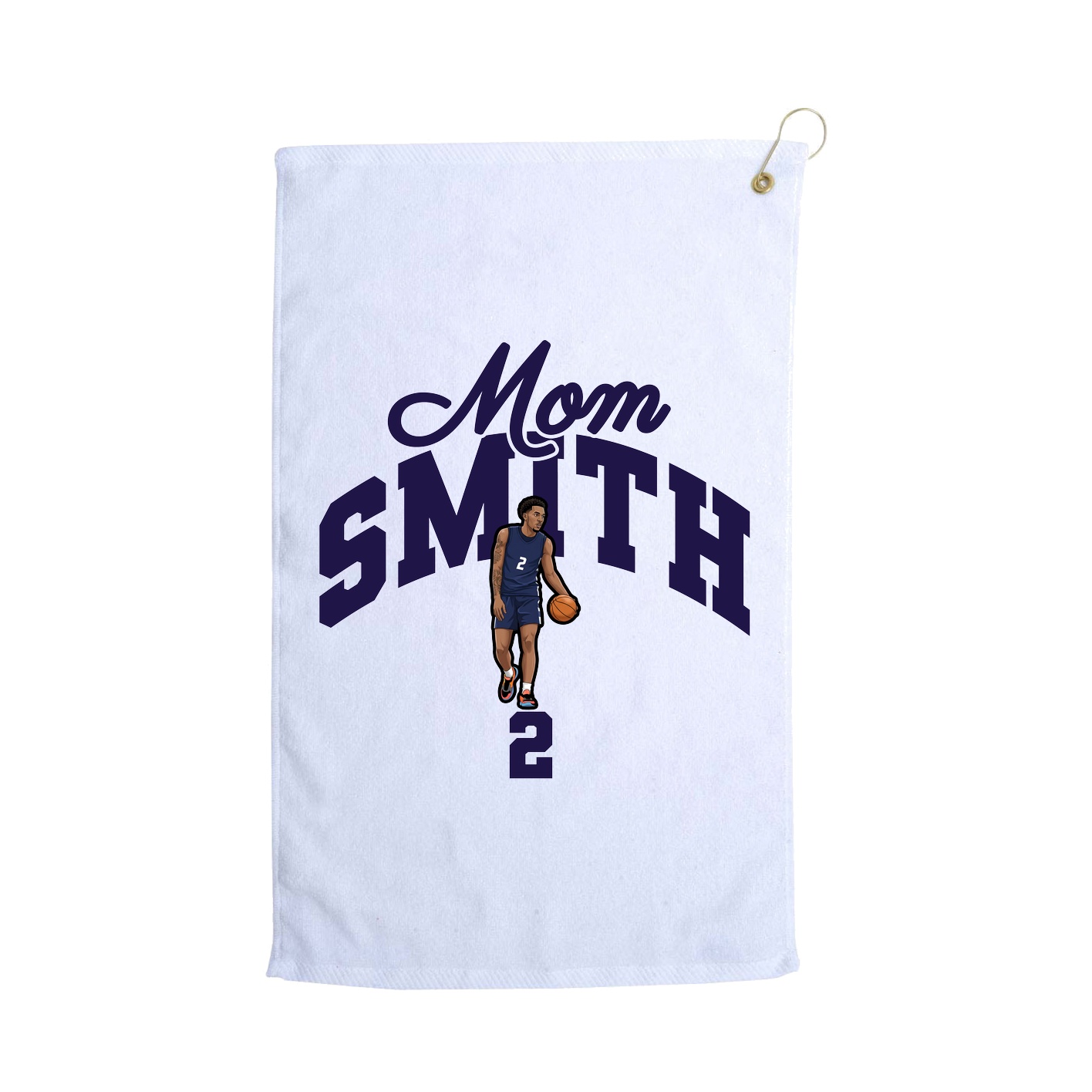 Golf Towel — Mothers Day Arch in White
