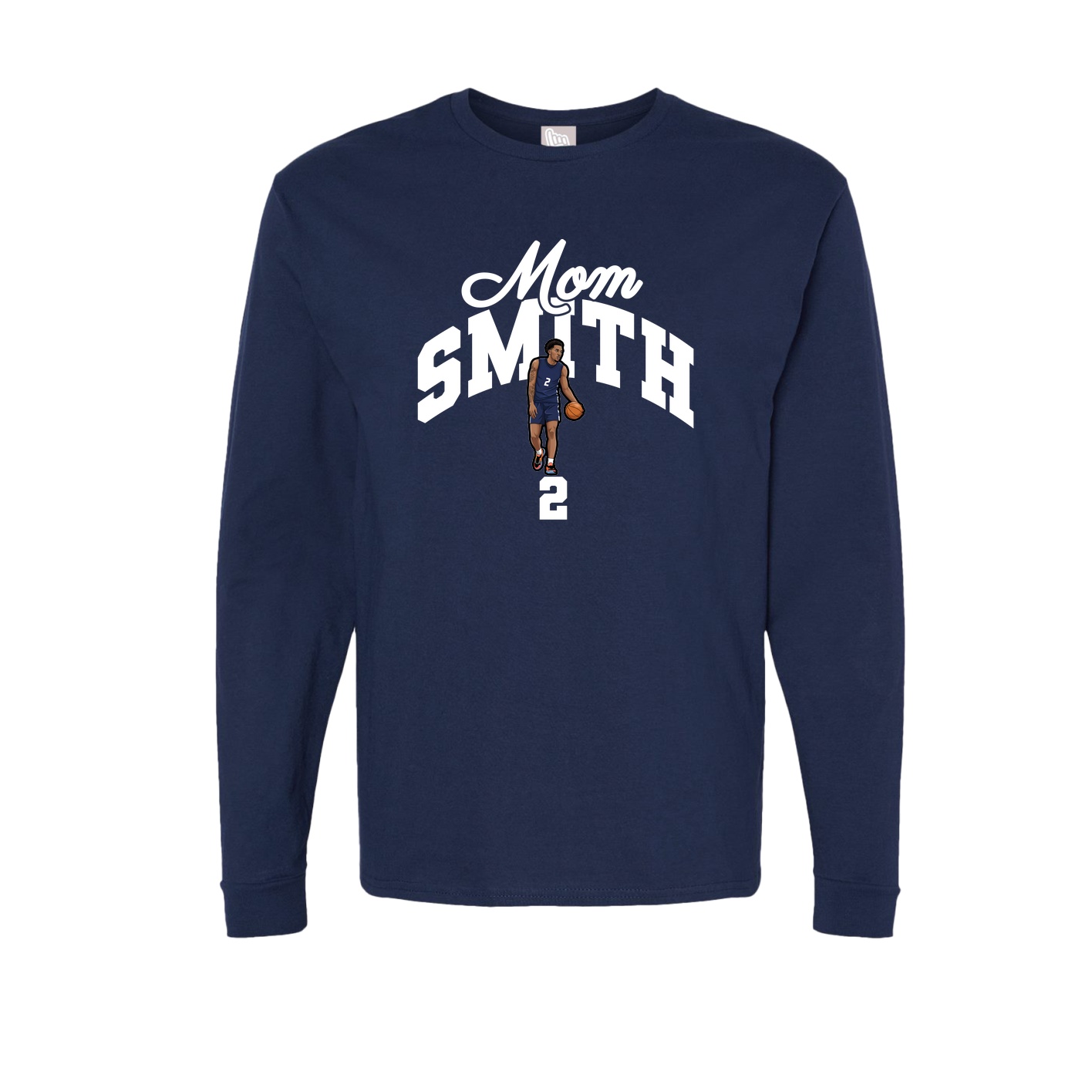 Long Sleeve Tee — Mothers Day Arch in Navy