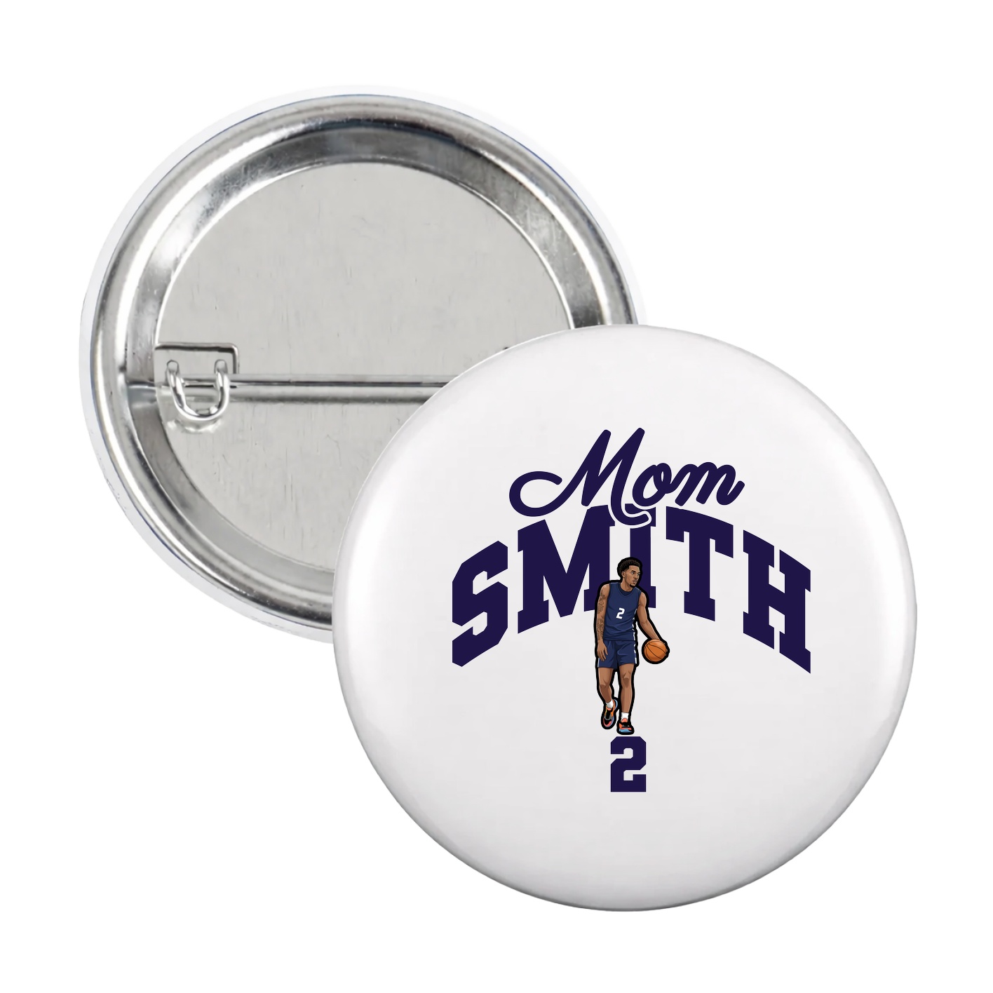 Game Day Button — Mothers Day Arch in White