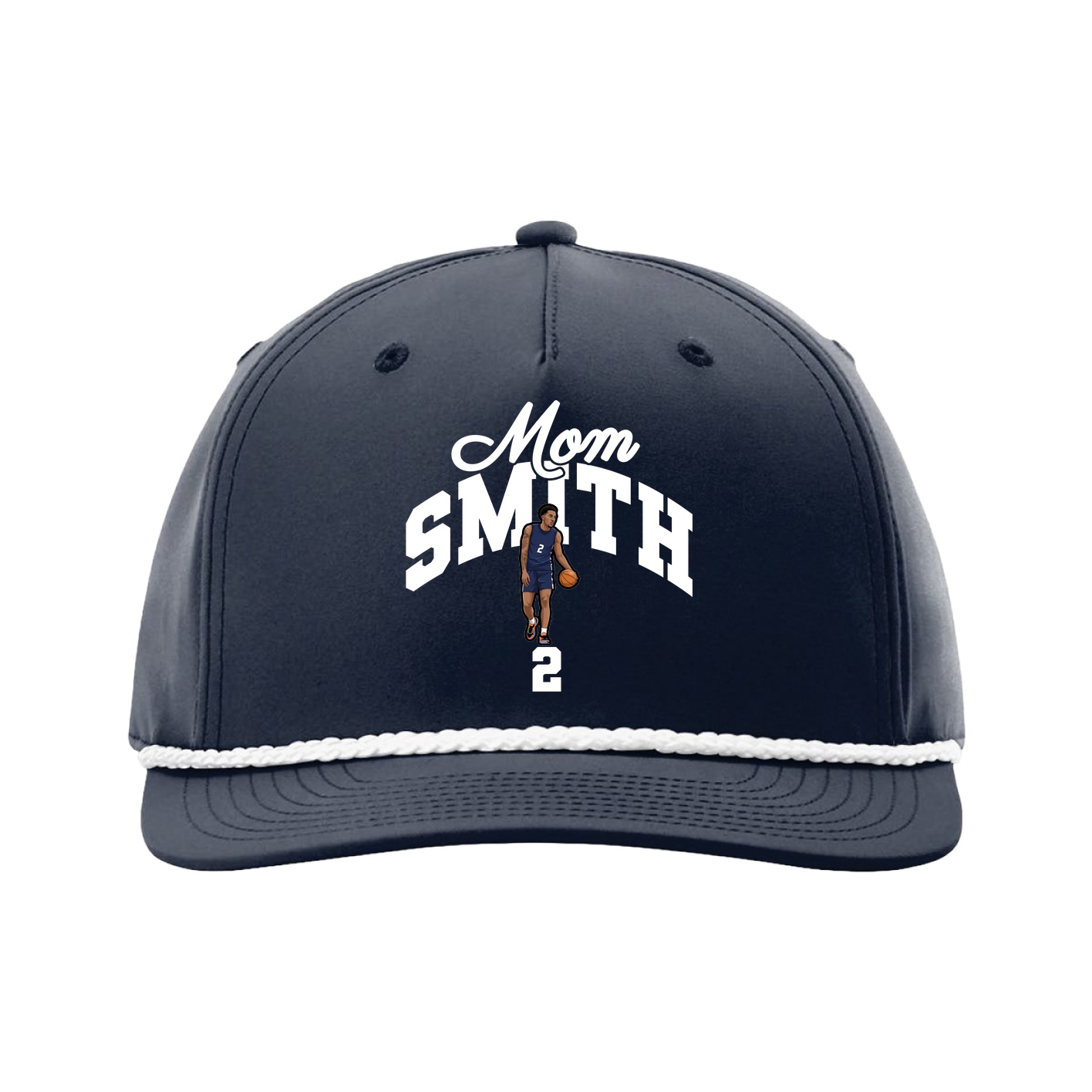 Five-Panel Classic Rope Cap — Mothers Day Arch in Navy