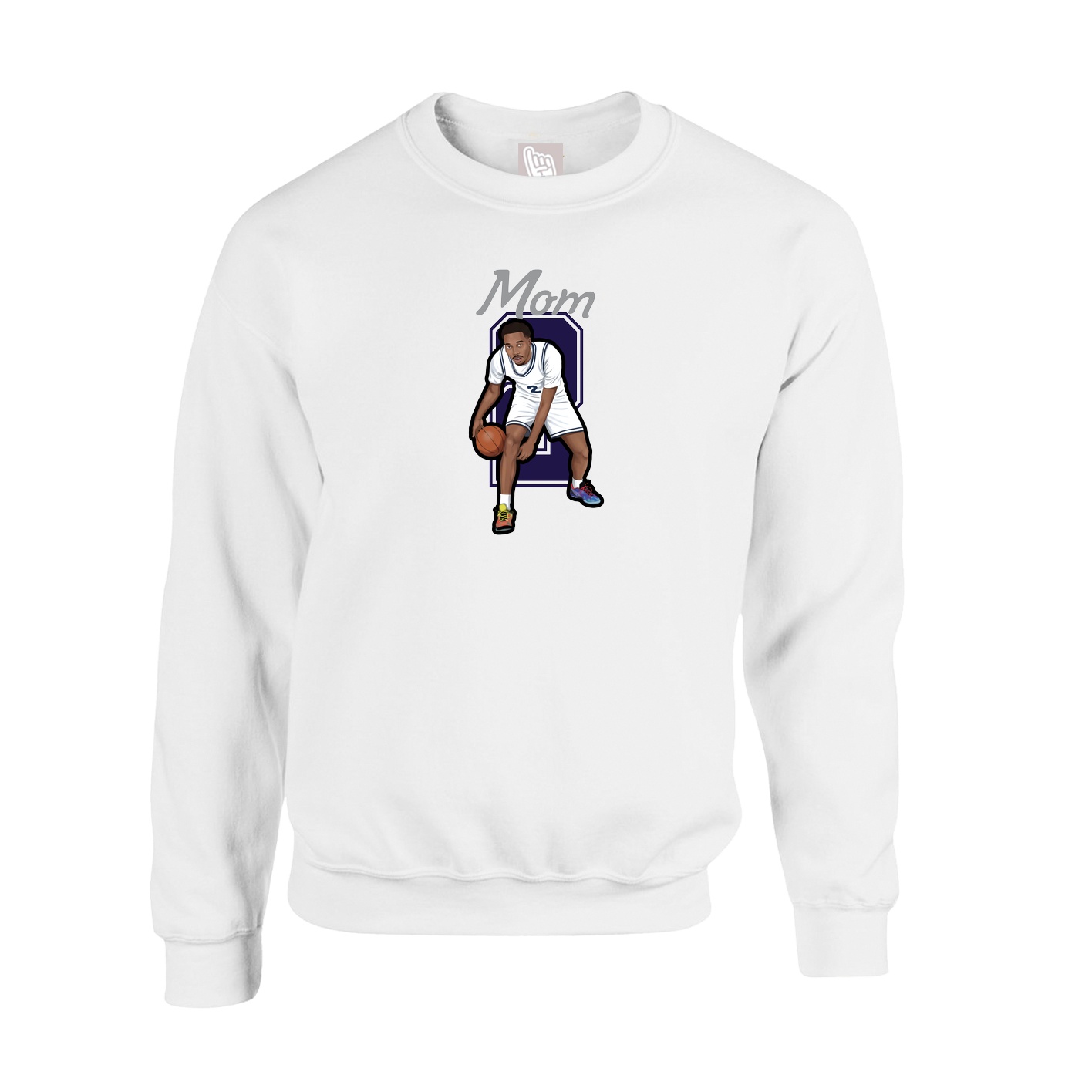 Fleece Crew — Mothers Day Shirsey in White