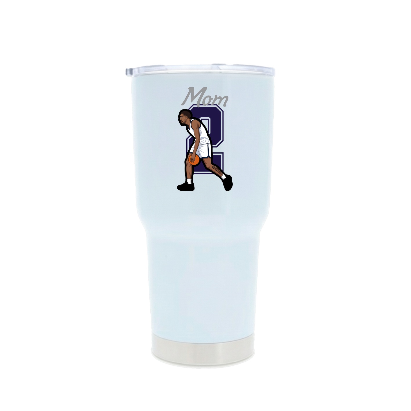 30oz Stainless Steel Tumbler — Mothers Day Shirsey in White