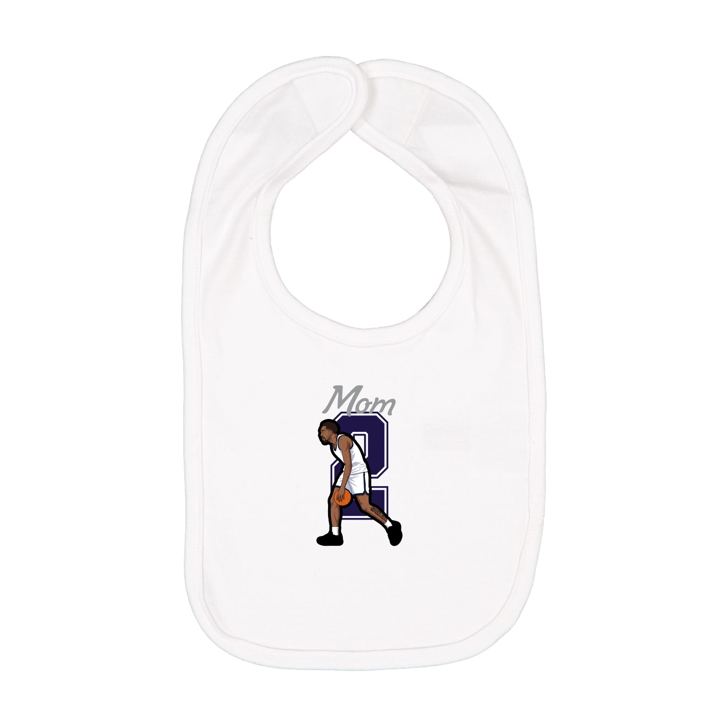 Infant Bib — Mothers Day Shirsey in White