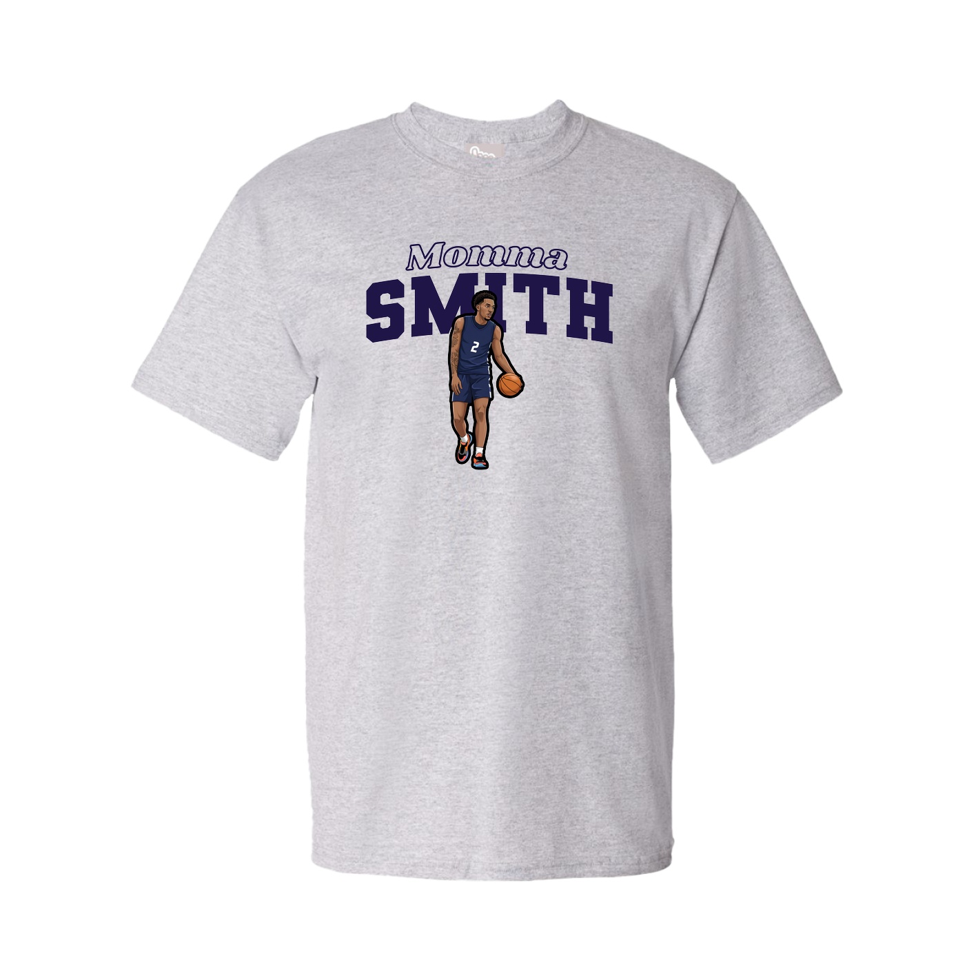Youth Tee — Mothers Day Block in Grey
