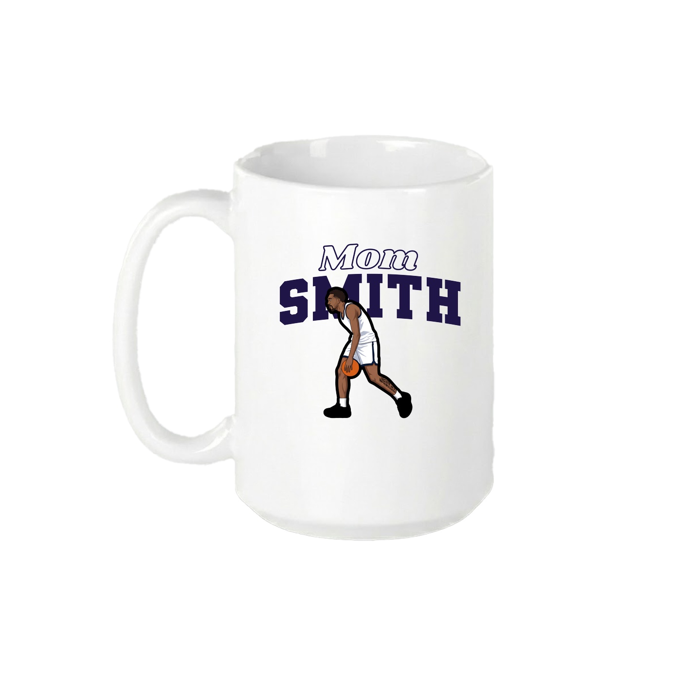 15oz Coffee Mug — Mothers Day Block in White