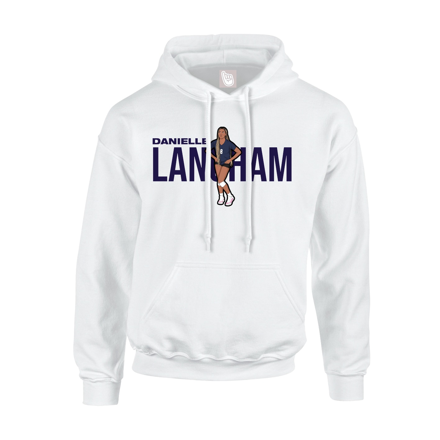 Hoodie — Player Name in White