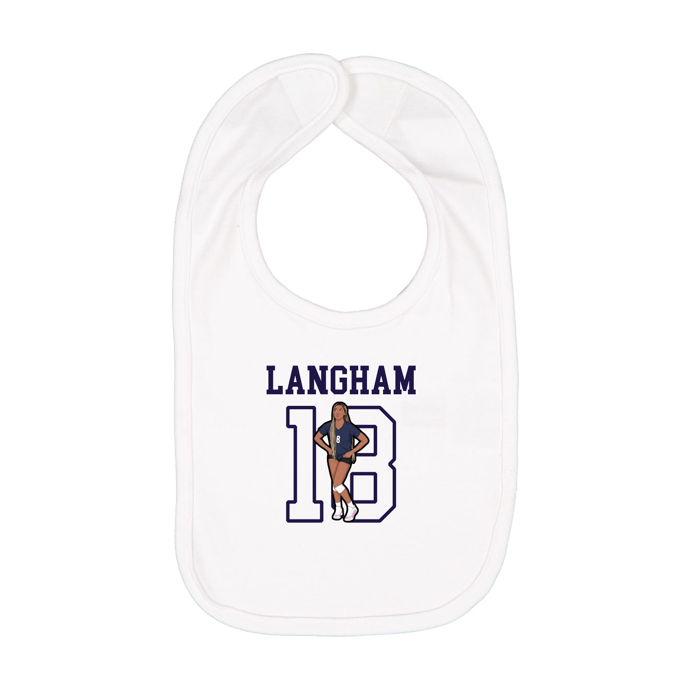 Infant Bib — Shirsey in White