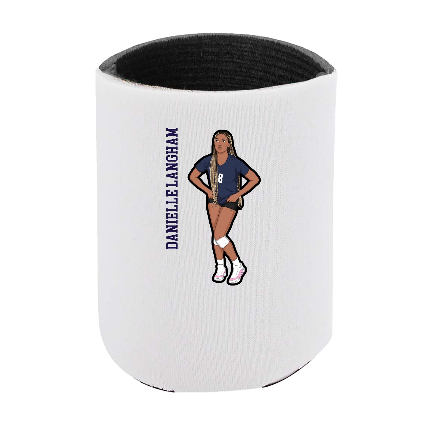 Can Holder — Name Vertical in White