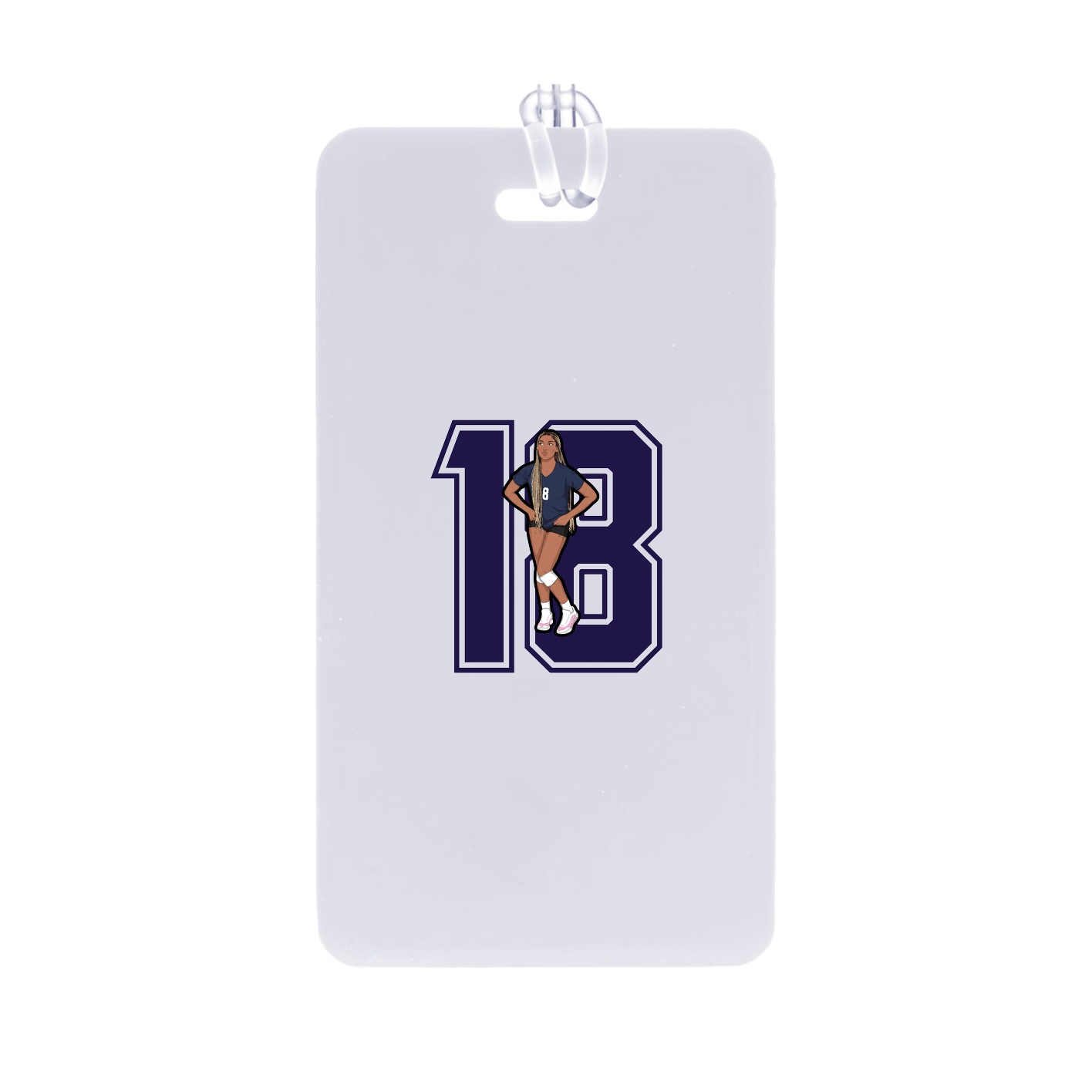 Bag Tag — Number in Classic