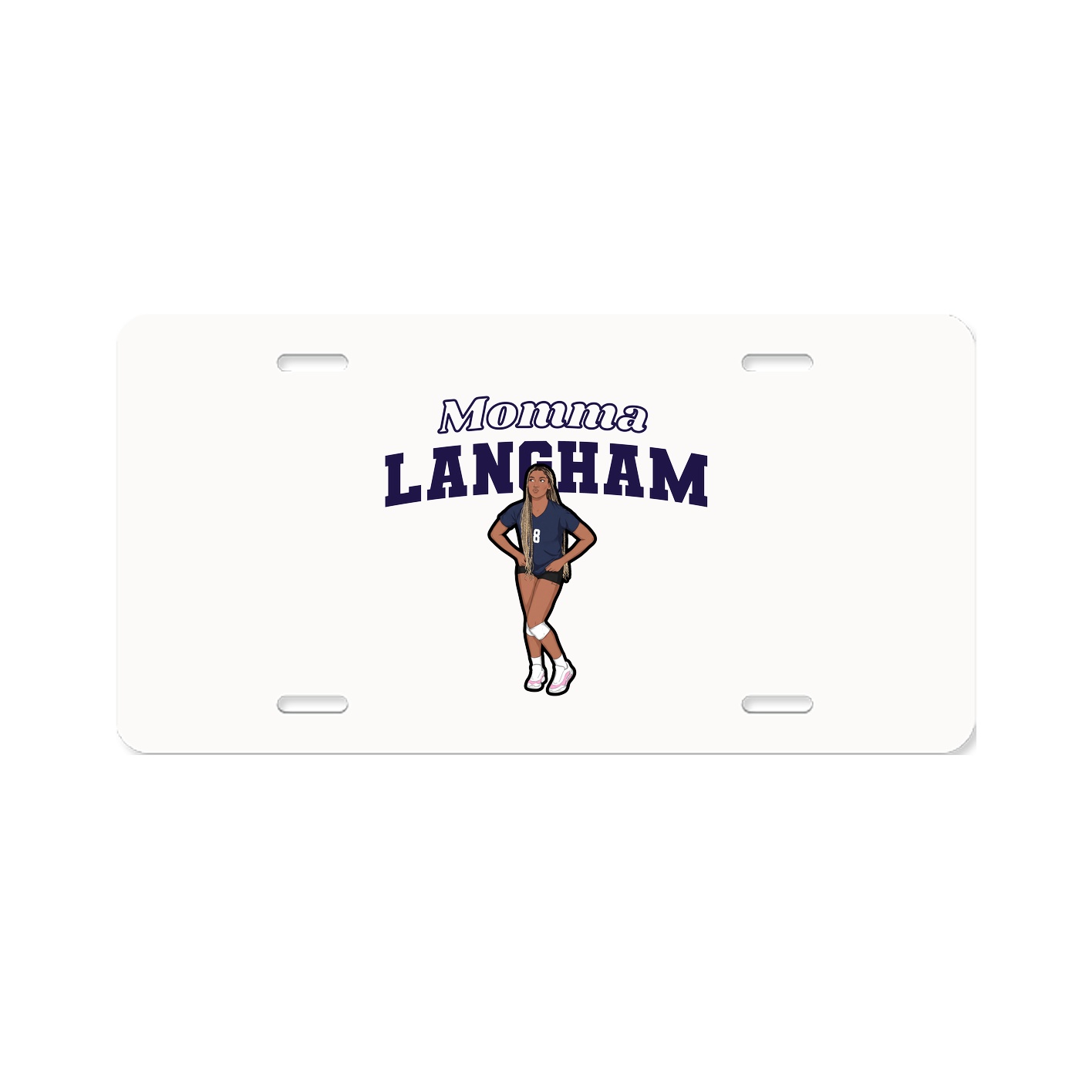 License Plate — Mothers Day Block in Classic
