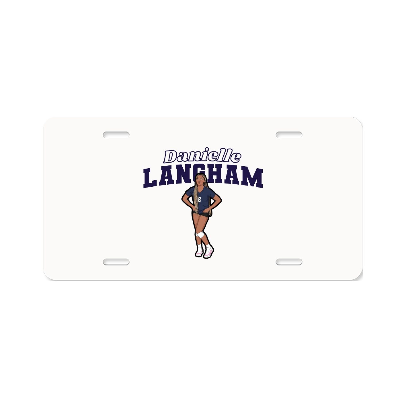 License Plate — Name Arch in Classic