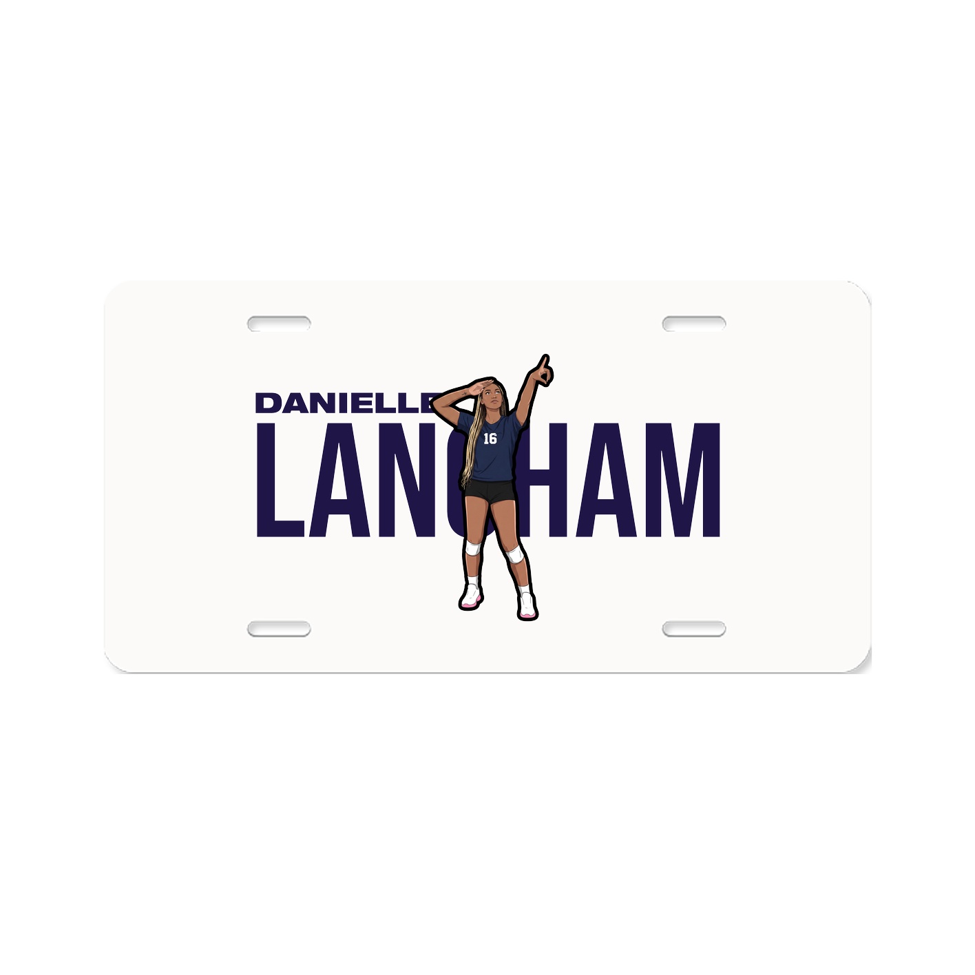 License Plate — Player Name in Classic