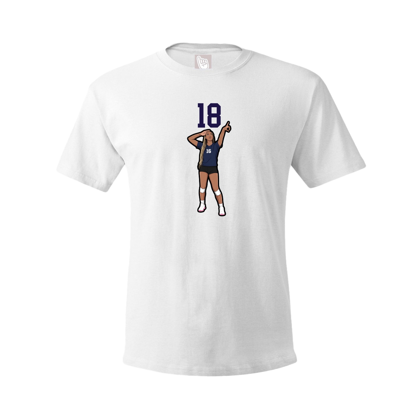 Tee — Number Top in White