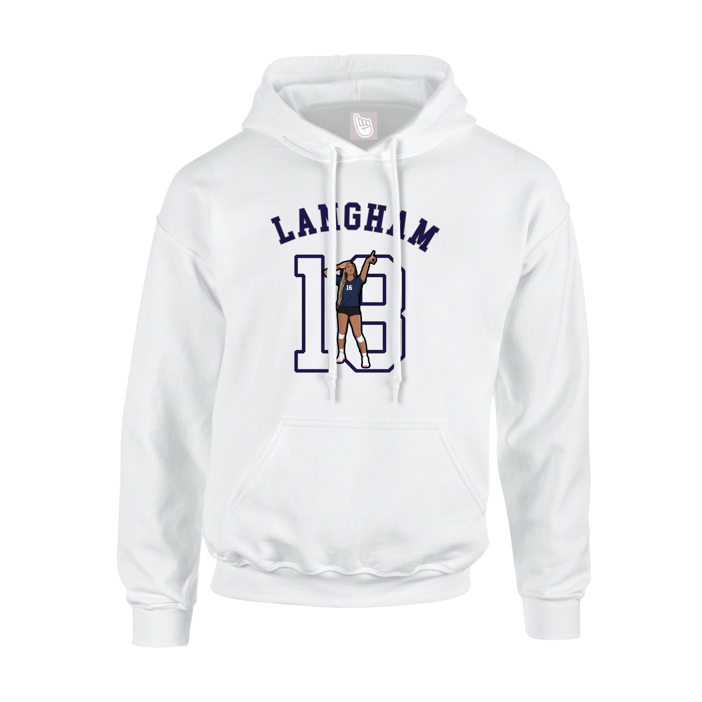 Hoodie — Shirsey Arch in White