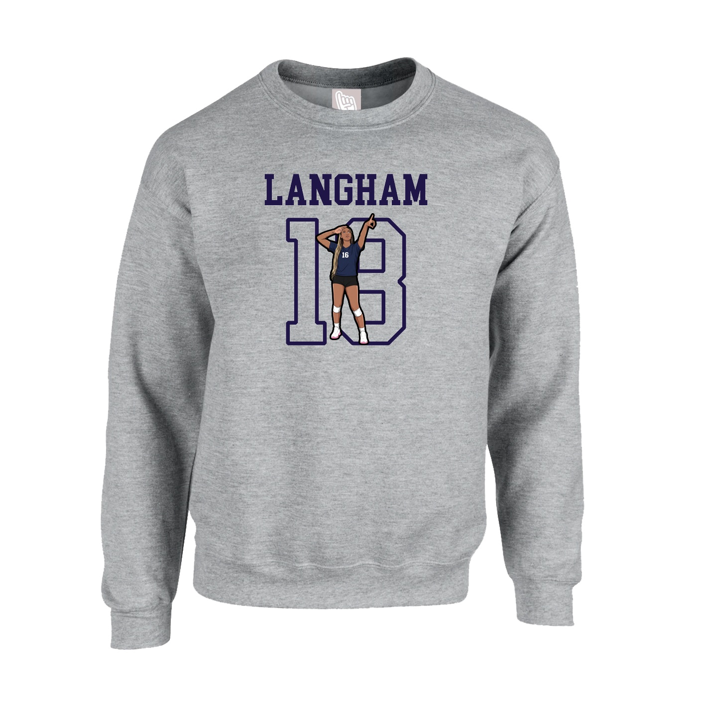 Fleece Crew — Shirsey in Grey