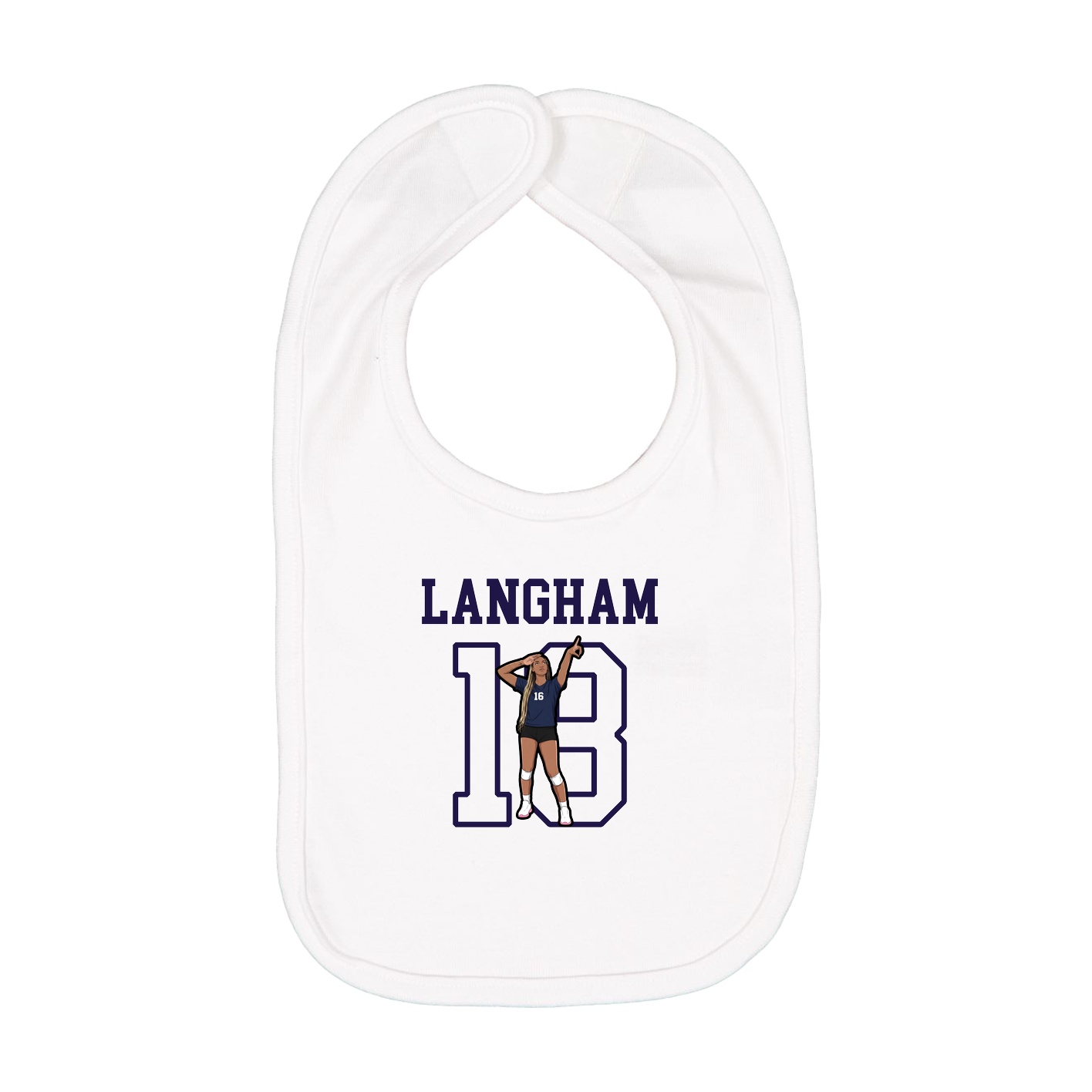 Infant Bib — Shirsey in White