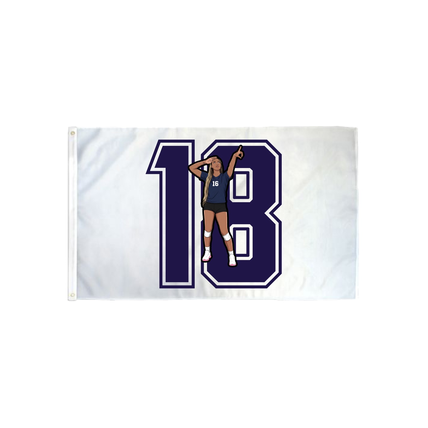 3x5 Flag — Number in Classic