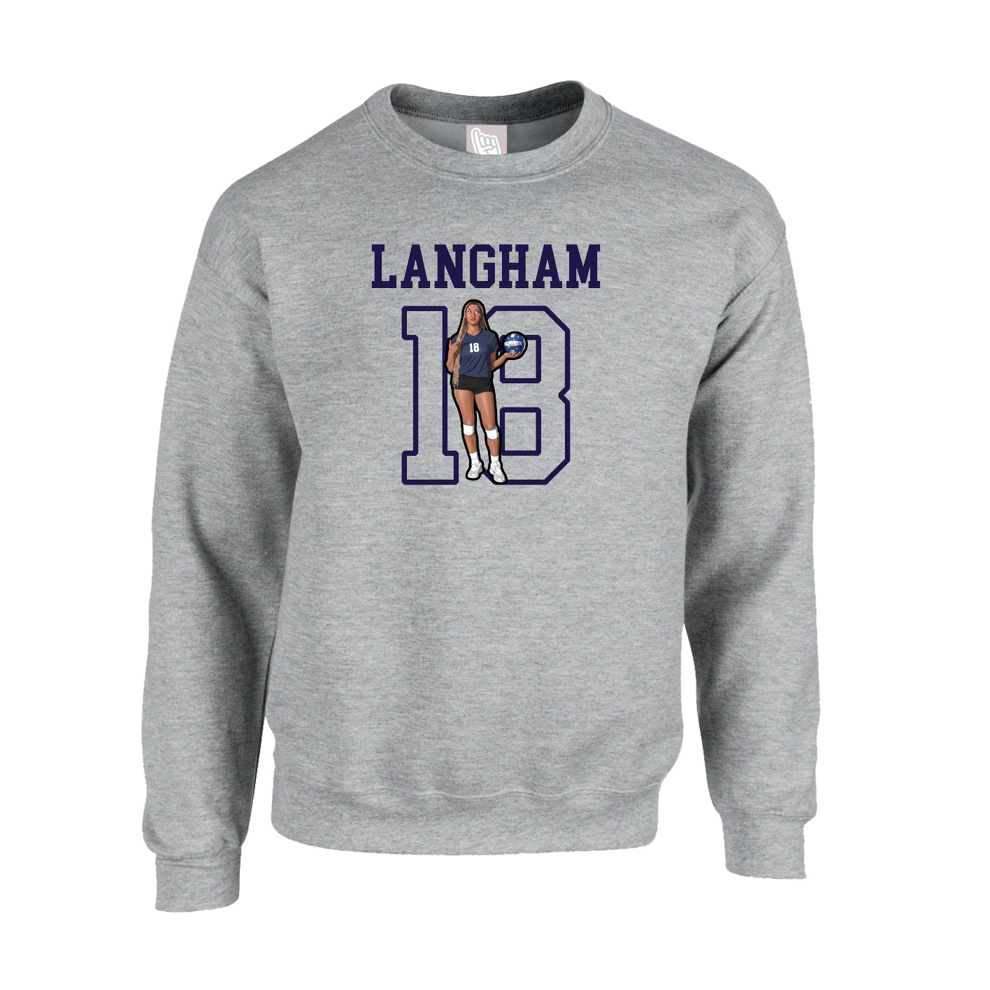 Fleece Crew — Shirsey in Grey