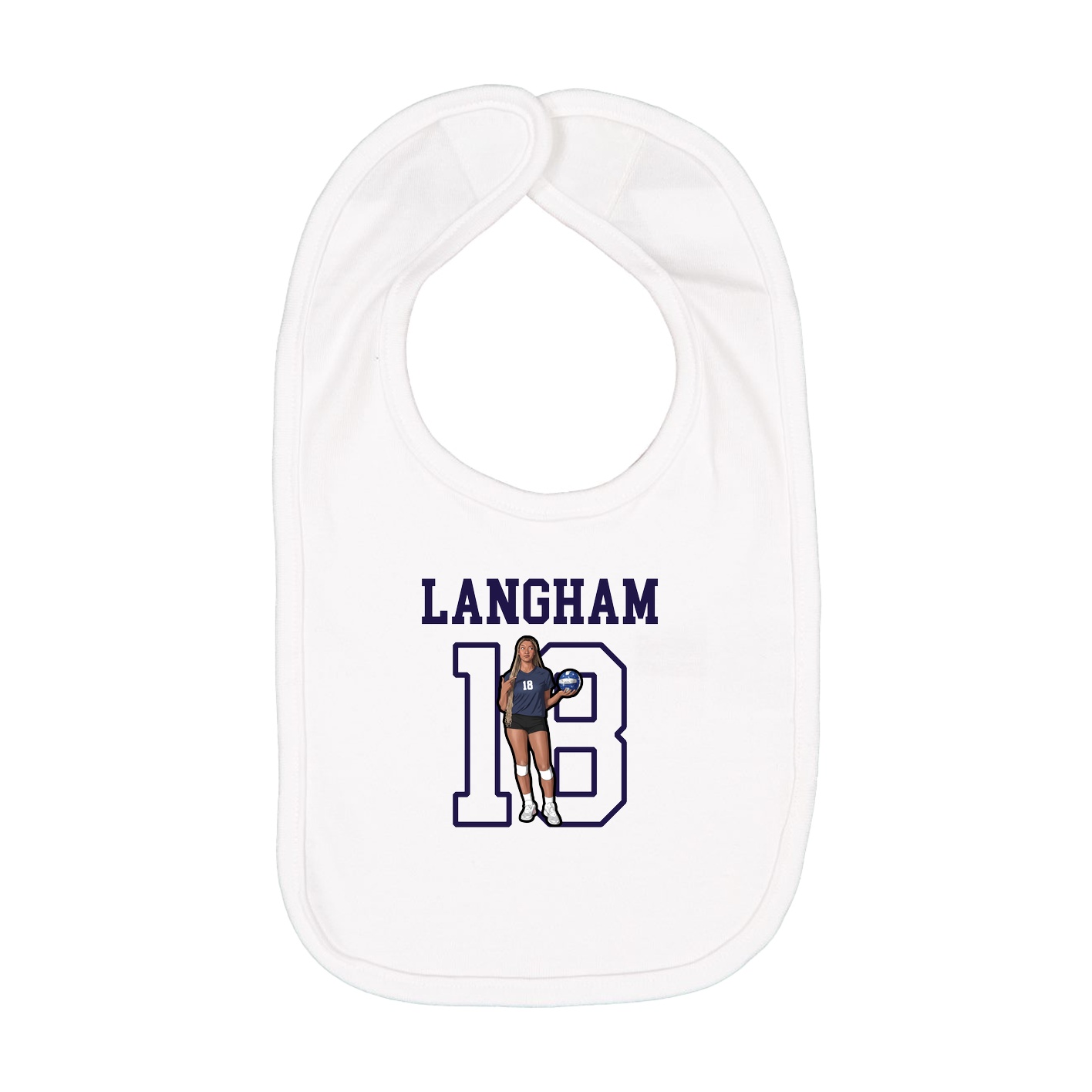 Infant Bib — Shirsey in White