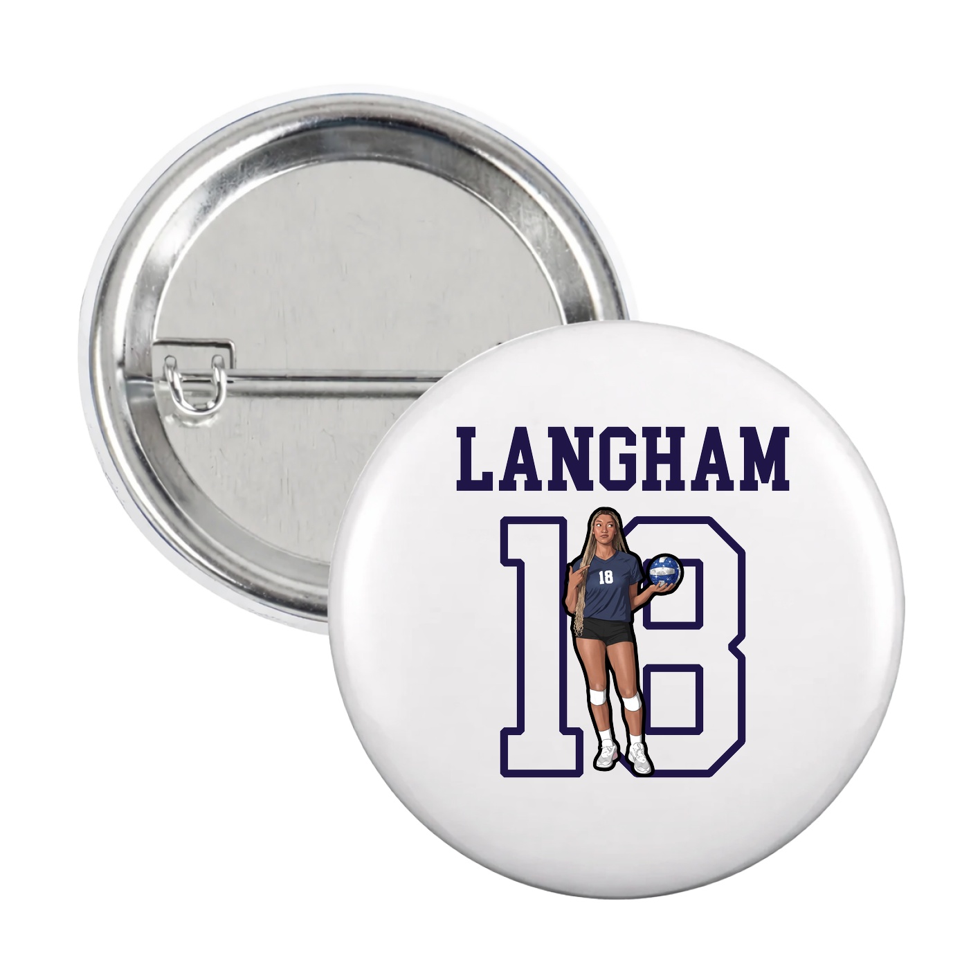 Game Day Button — Shirsey in White